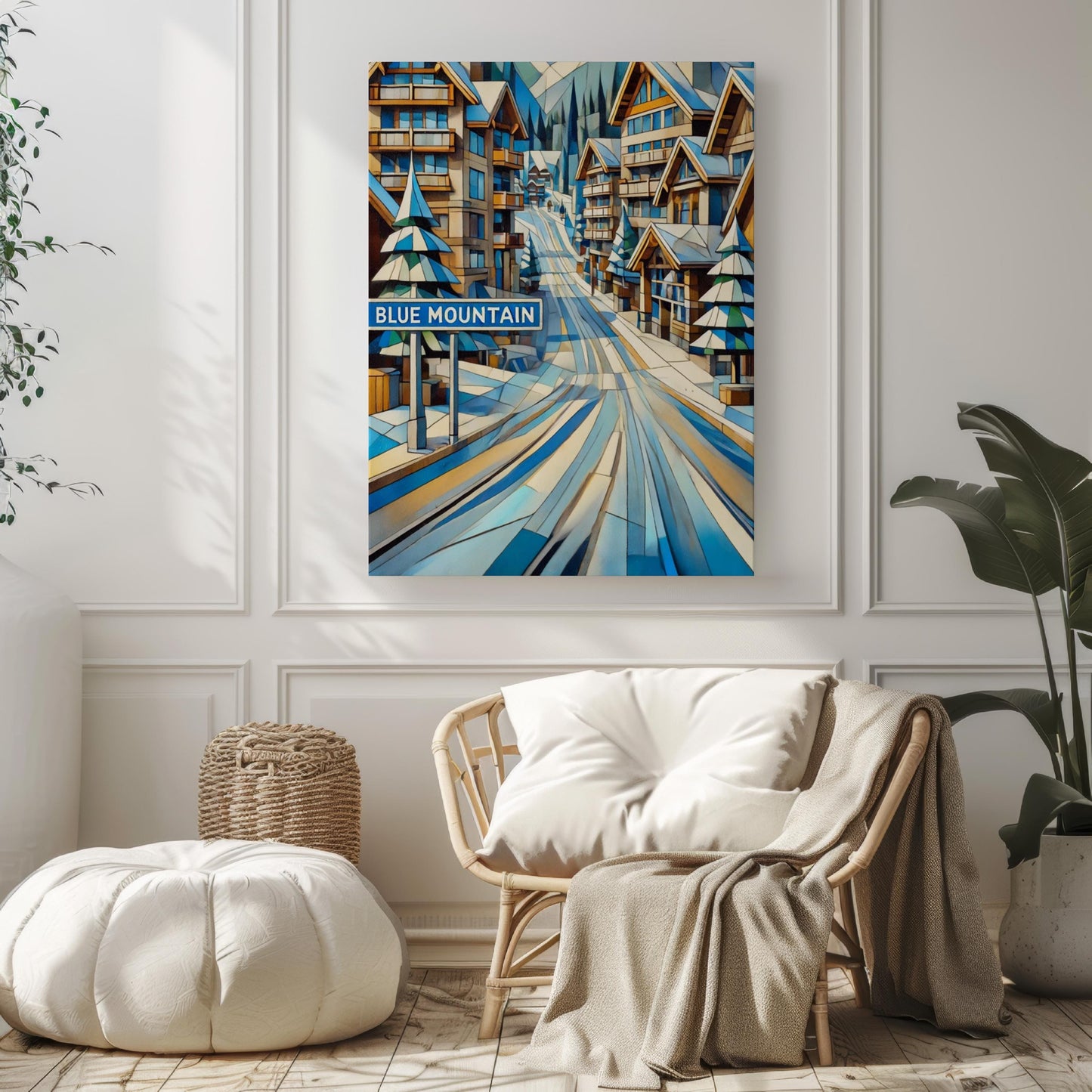 Ontario Blue Mountain Wall Art Print, Travel Poster, Canadian Decor, Housewarming Gift, Scenic Ontario Landscape, Blue Mountain Travel Art
