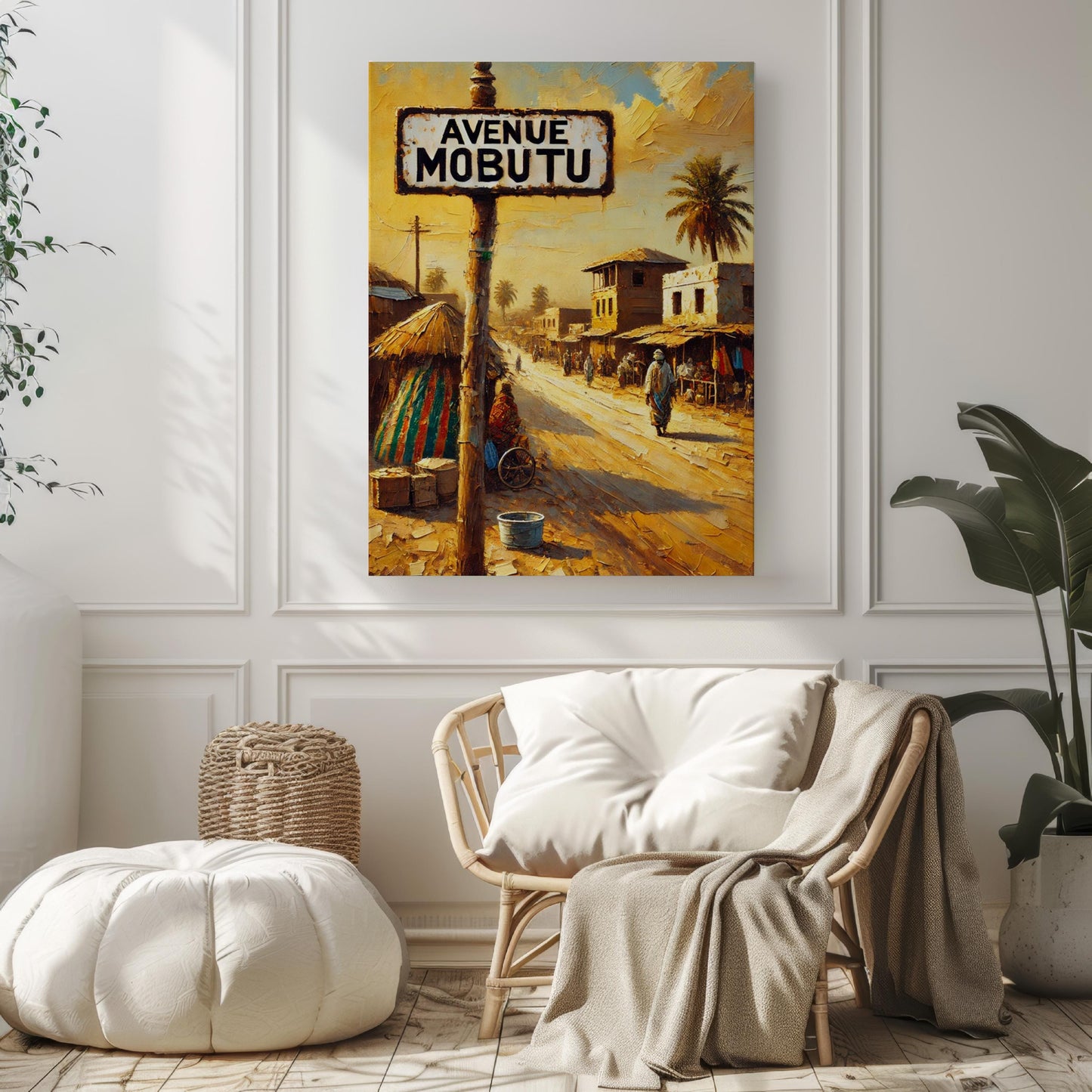 Avenue Mobutu Wall Art, N’Djamena Print, Chad Art, African Street Sign, Travel Poster, Home Decor, Housewarming Gift