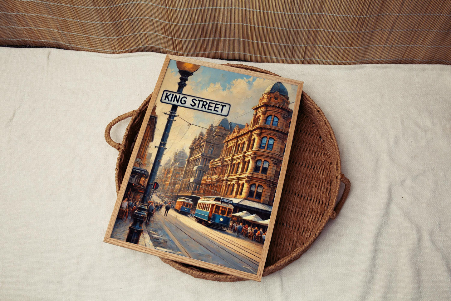 King Street Wall Art Sydney Print Australia Art Travel Poster Gift Housewarming Decor, Australian Souvenir, Newtown Street Sign