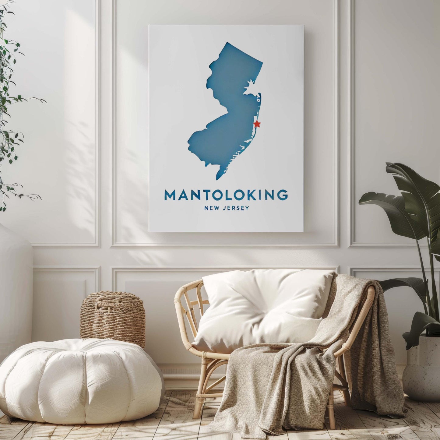 Mantoloking Print - New Jersey Wall Art, Coastal Home Decor, Travel Gift, NJ Beach Housewarming & College Dorm Decoration