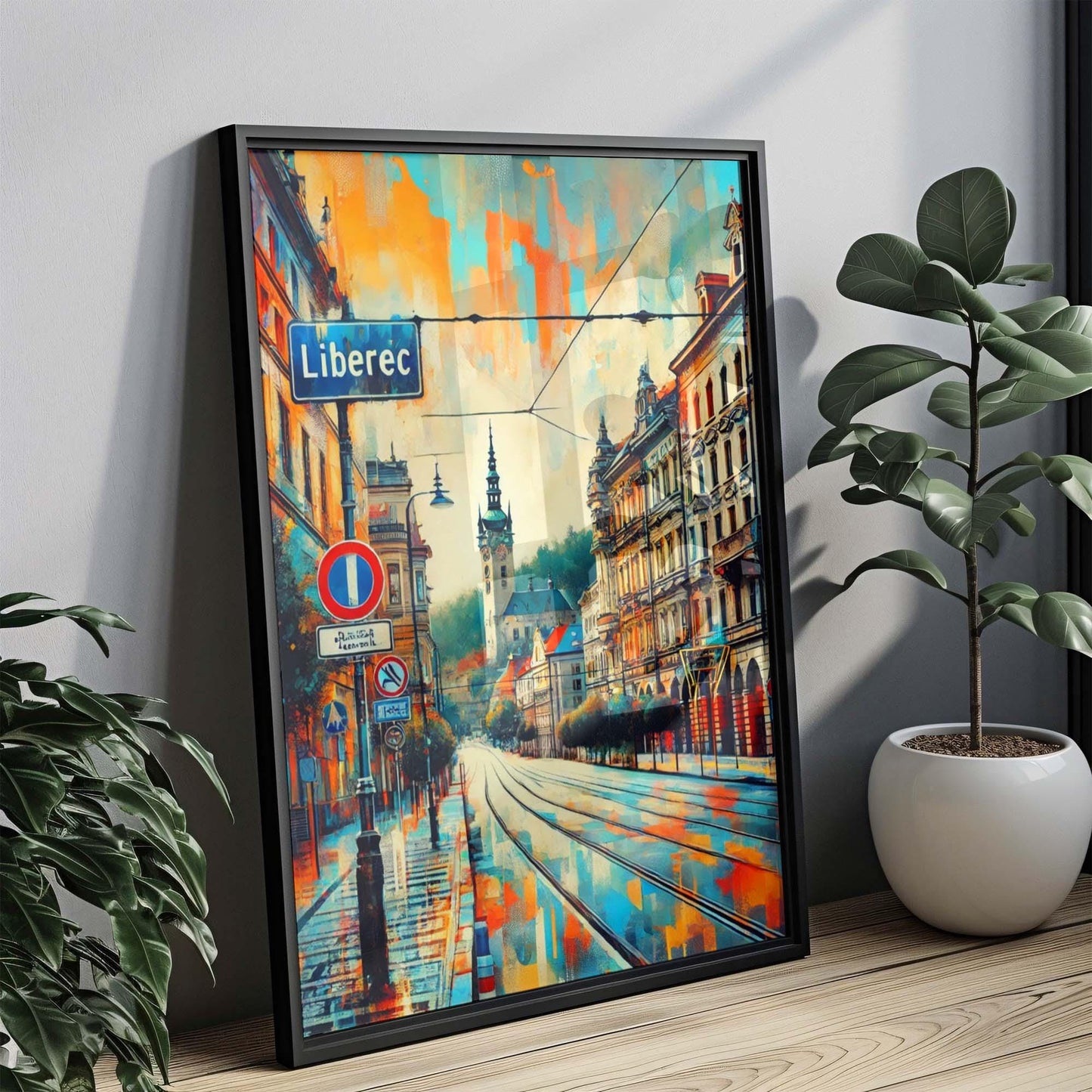 Liberec Art Print - Czech Republic Travel Poster, City Wall Decor, Housewarming Gift, Modern Liberec Wall Art & Travel Print