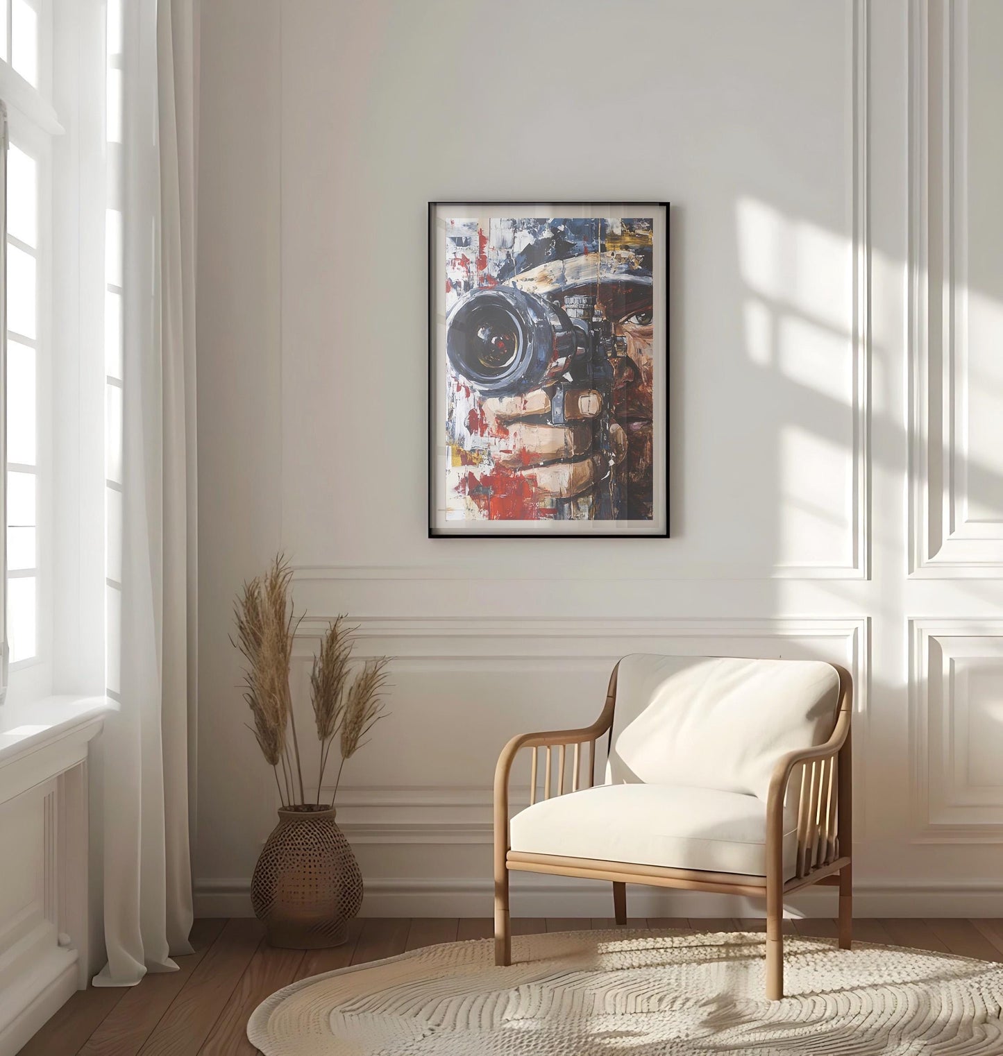 American War Art Abstract USA Wall Art Patriotic United States Poster Independence Home Decor