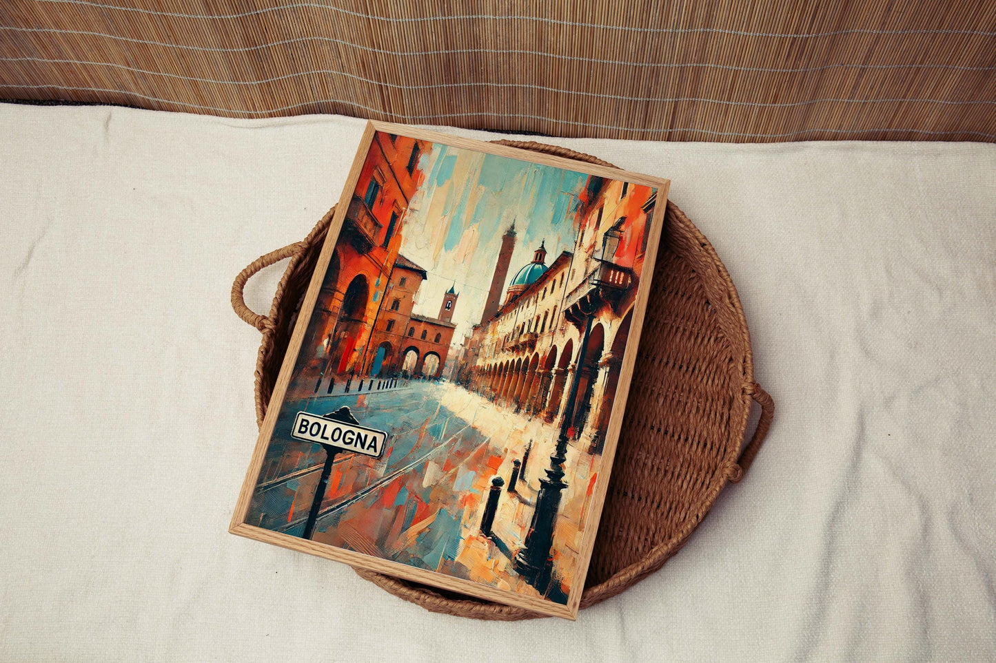 Bologna Art Print - Italian Wall Art Travel Poster, European Artwork, Italy Gift, Housewarming Decor, Bologna Landmark Illustration
