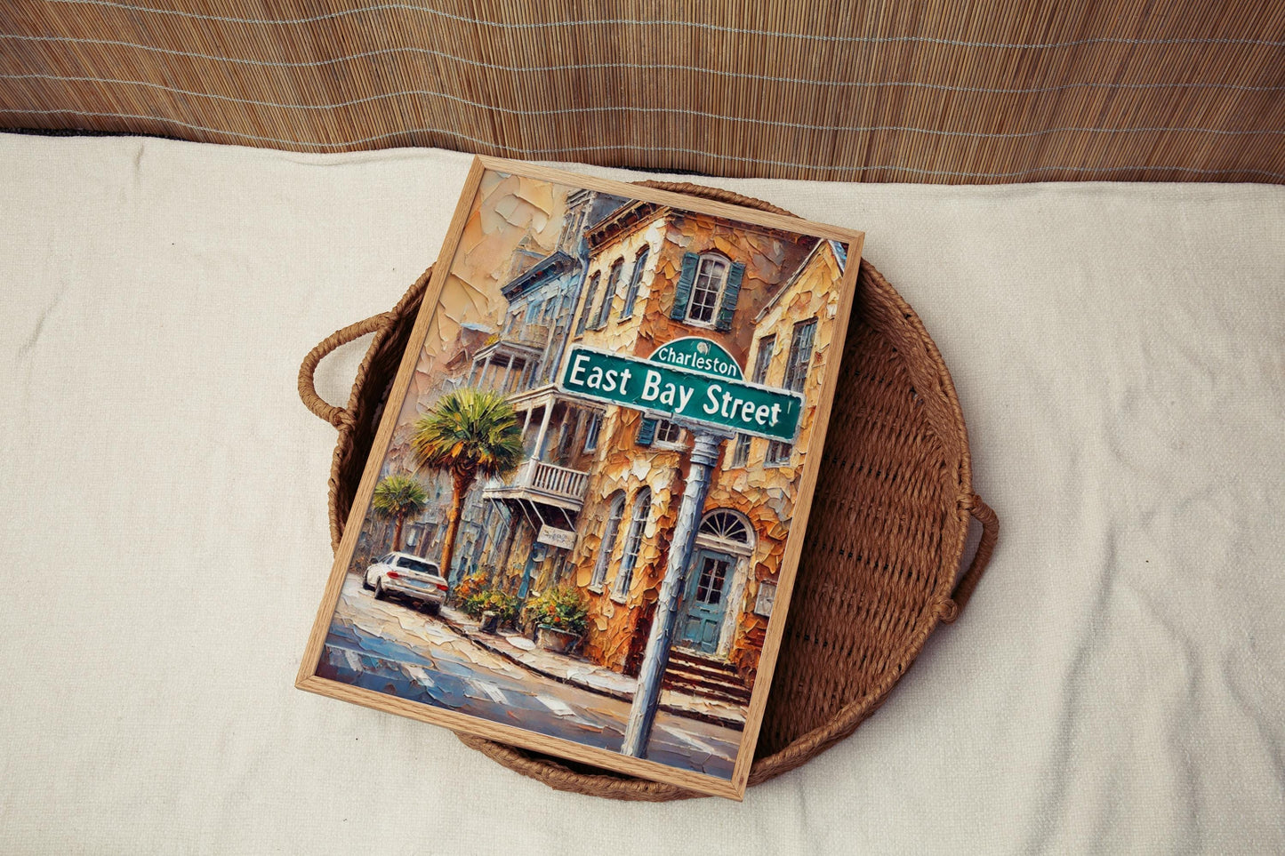 East Bay Street Wall Art Charleston Print South Carolina Art Street Sign Decor Coastal Home Décor Travel Souvenir Fine Art Poster