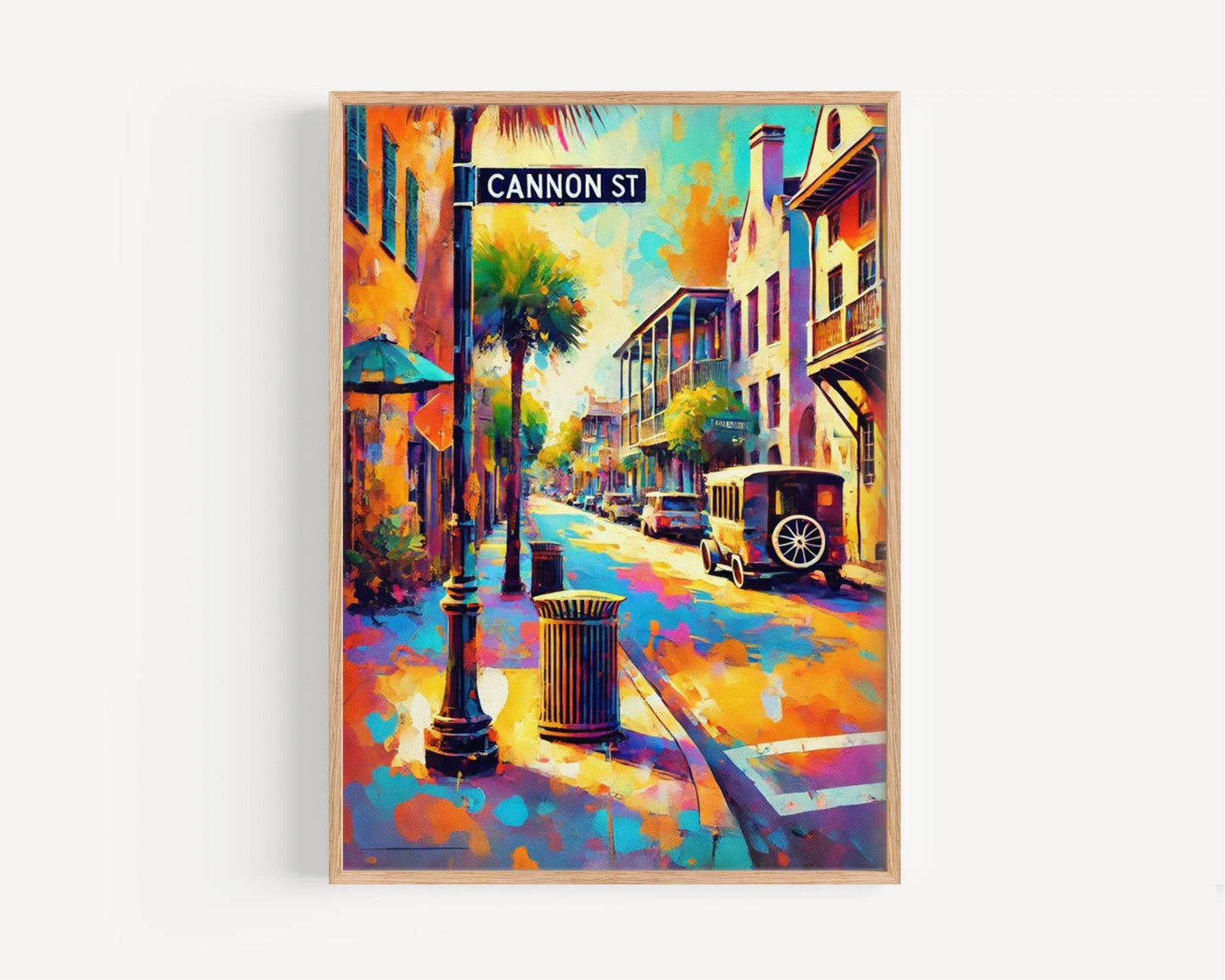 Wall Art Cannon St Charleston Print, South Carolina Travel Poster & Gift, Historic Cannon Street Artwork
