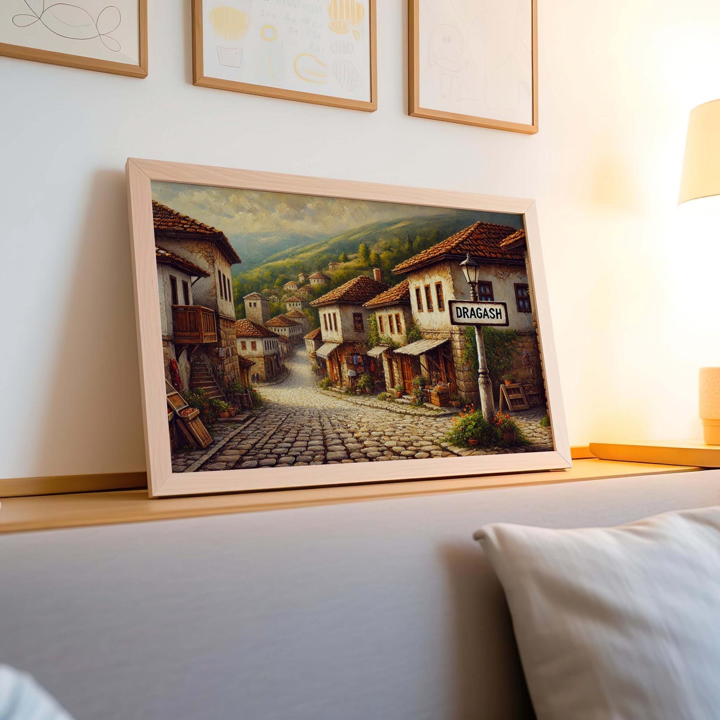 Dragash Art Wall Decor, Kosovo City Travel Print, European Poster, Housewarming Gift, Dragash Wall Art, Unique Kosovo Artwork