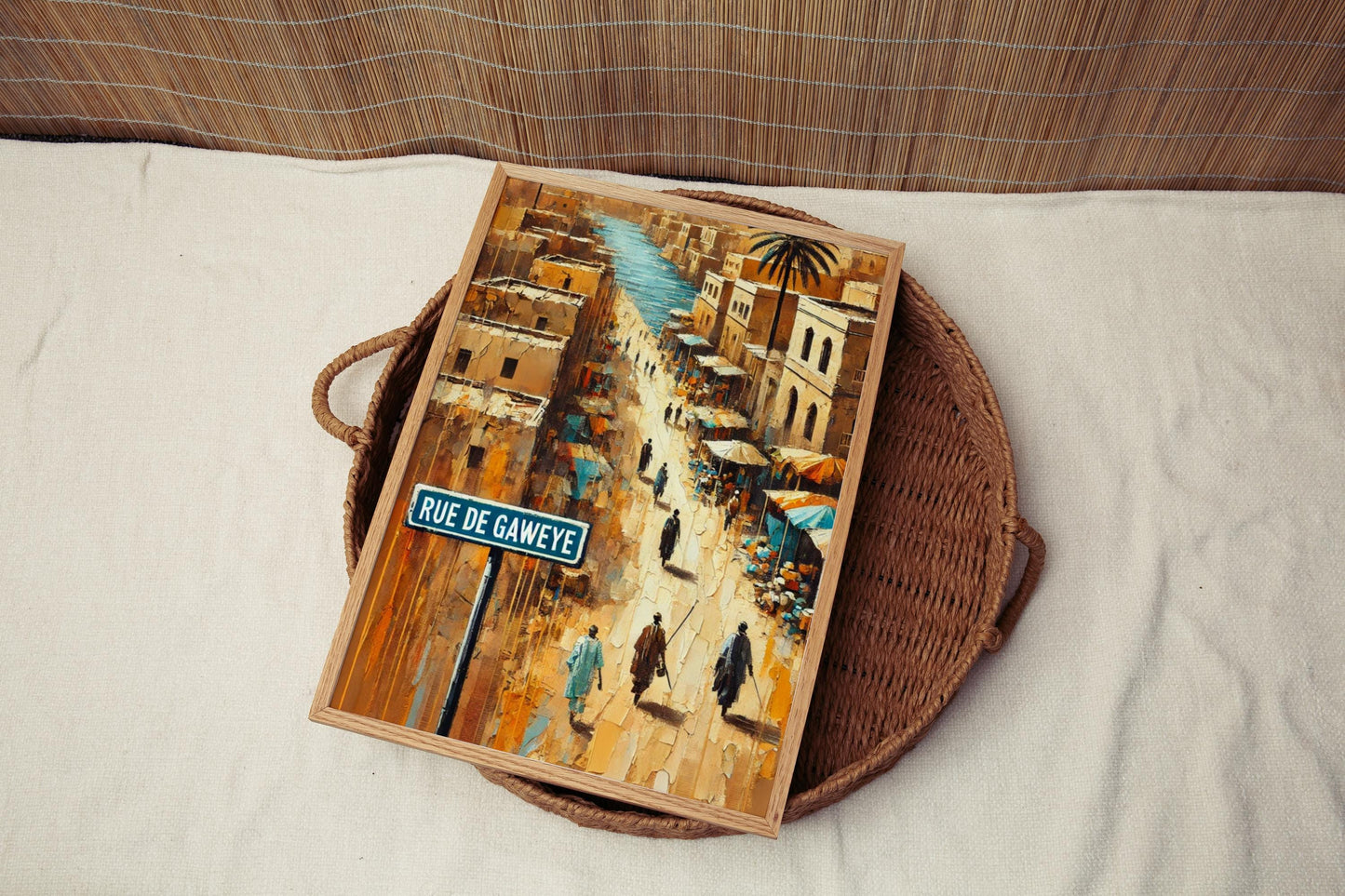Rue de Gaweye Wall Art, Niamey Print, Niger Street Scene, African Travel Poster, Cultural Home Decor, Niger Souvenir, Personalized Gift