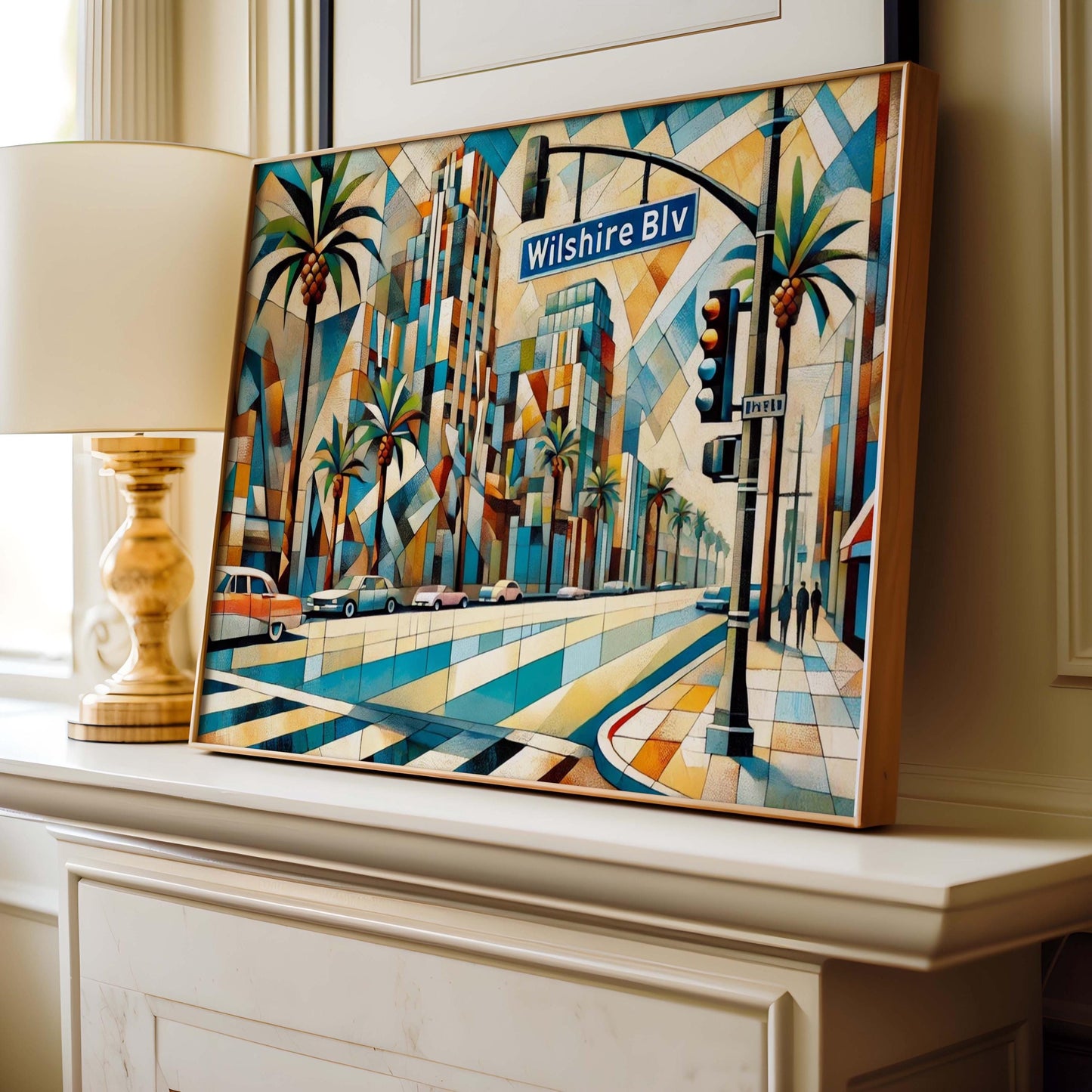 Wilshire Blvd Print - Los Angeles Wall Art, California Travel Poster, Cali Gift, Wilshire Boulevard Decor, Housewarming & Home Office Art