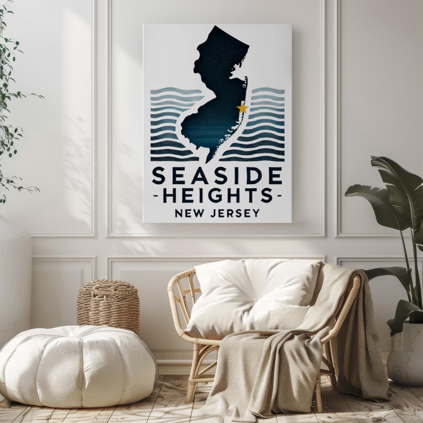 Seaside Heights Wall Art, Seaside Heights Print, New Jersey Art, NJ Gift, Travel Print, Home Decor, Housewarming Gift, College Wall Artwork
