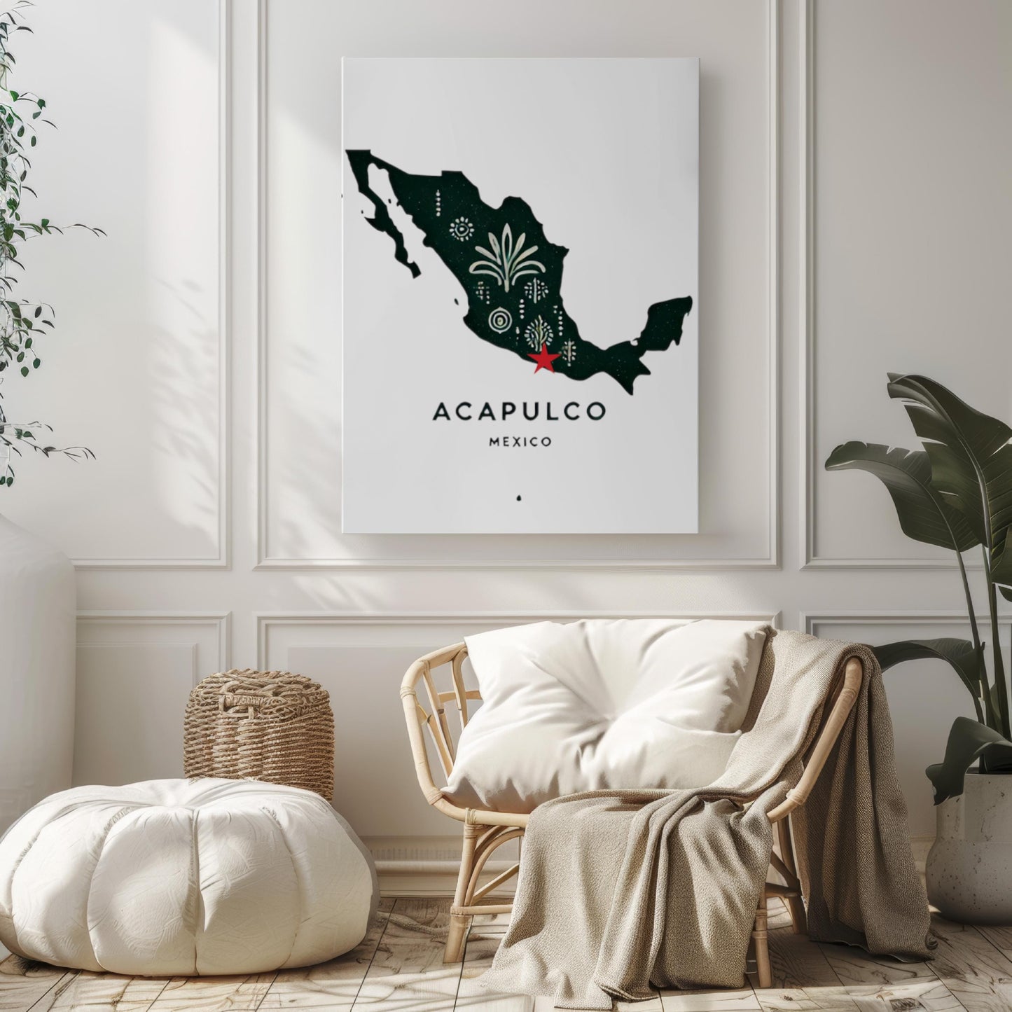 Mexico Acapulco Wall Art Print, Travel Home Decor, Mexico Gift, Housewarming & College Dorm Artwork