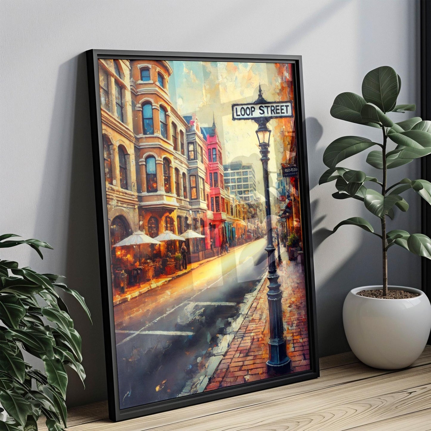 Loop Street Wall Art Cape Town Print South Africa Cityscape Travel Poster African Souvenir Home Décor Gift