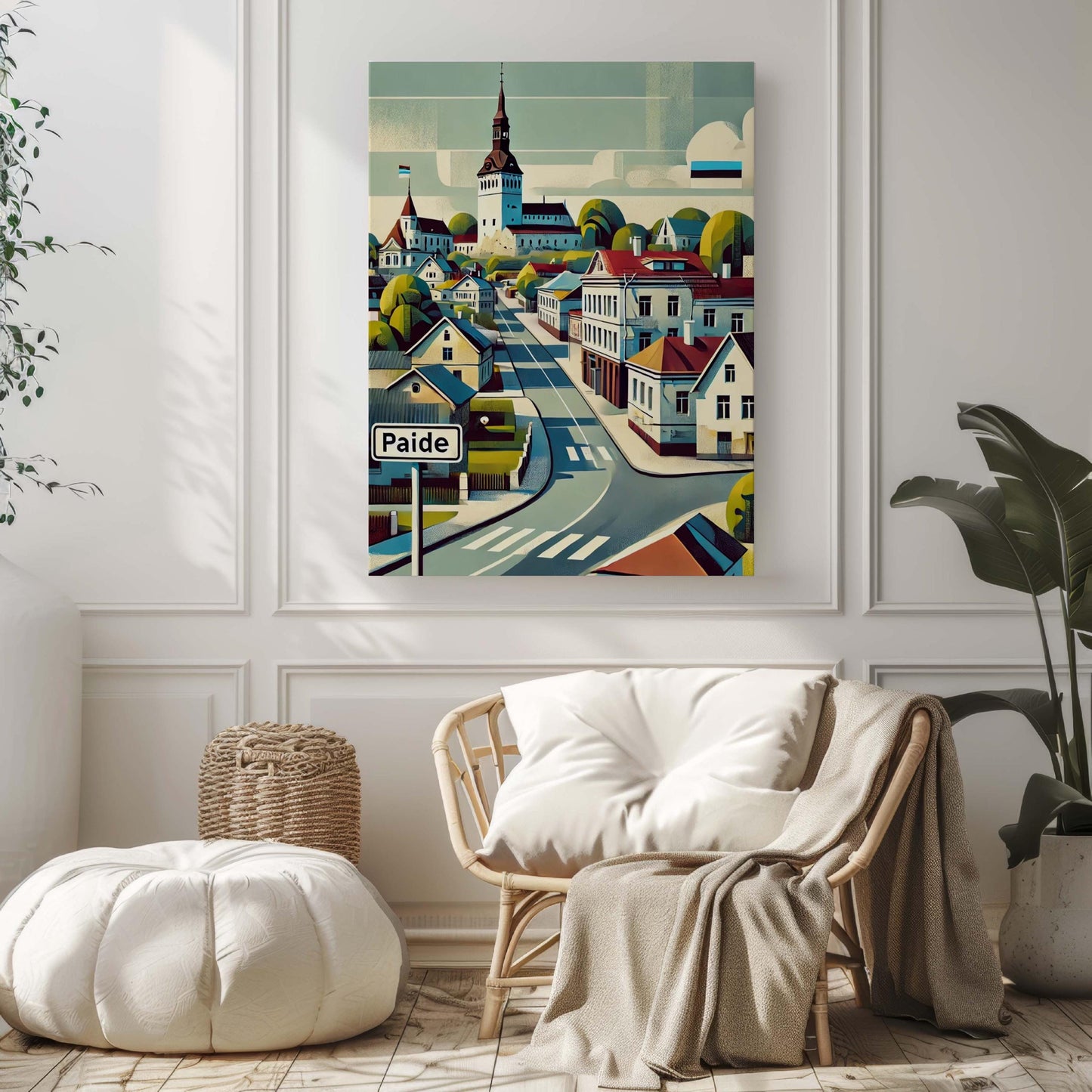 Paide Art Wall Print - Estonia City Travel Poster, European Artwork, Housewarming Gift, Paide Wall Decor, Travel Print, Estonia Art Gift