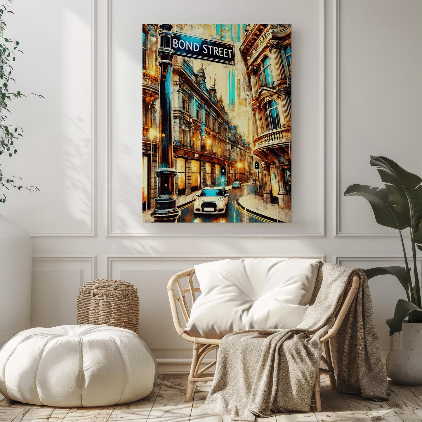 Bond Street Wall Art London Print, UK Travel Poster, Modern Home Decor, Housewarming Gift, British Cityscape, Travel Artwork, UK Gift Idea