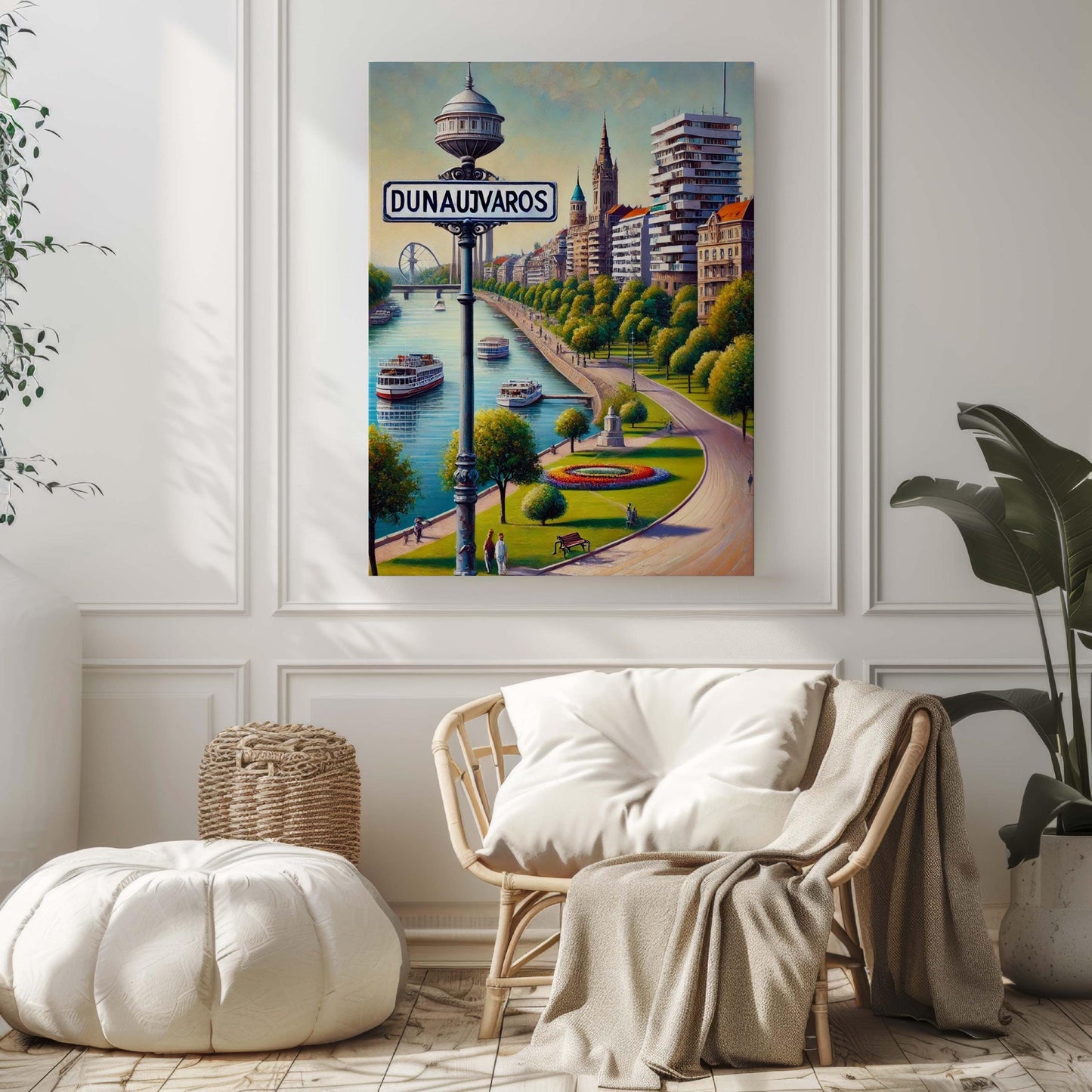 Dunaujvaros Art Print - Hungary City Wall Art, Travel Poster, Dunaujvaros Home Decor, Housewarming Gift, Hungarian Travel Artwork