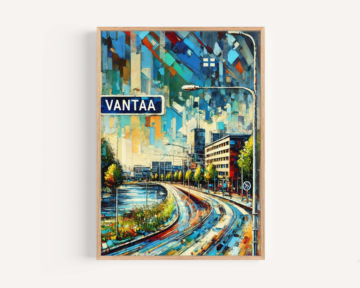 Vantaa Art Print - Finland City Wall Art, Travel Poster, European Decor, Housewarming Gift, Vantaa Travel Print, Scandinavian Artwork