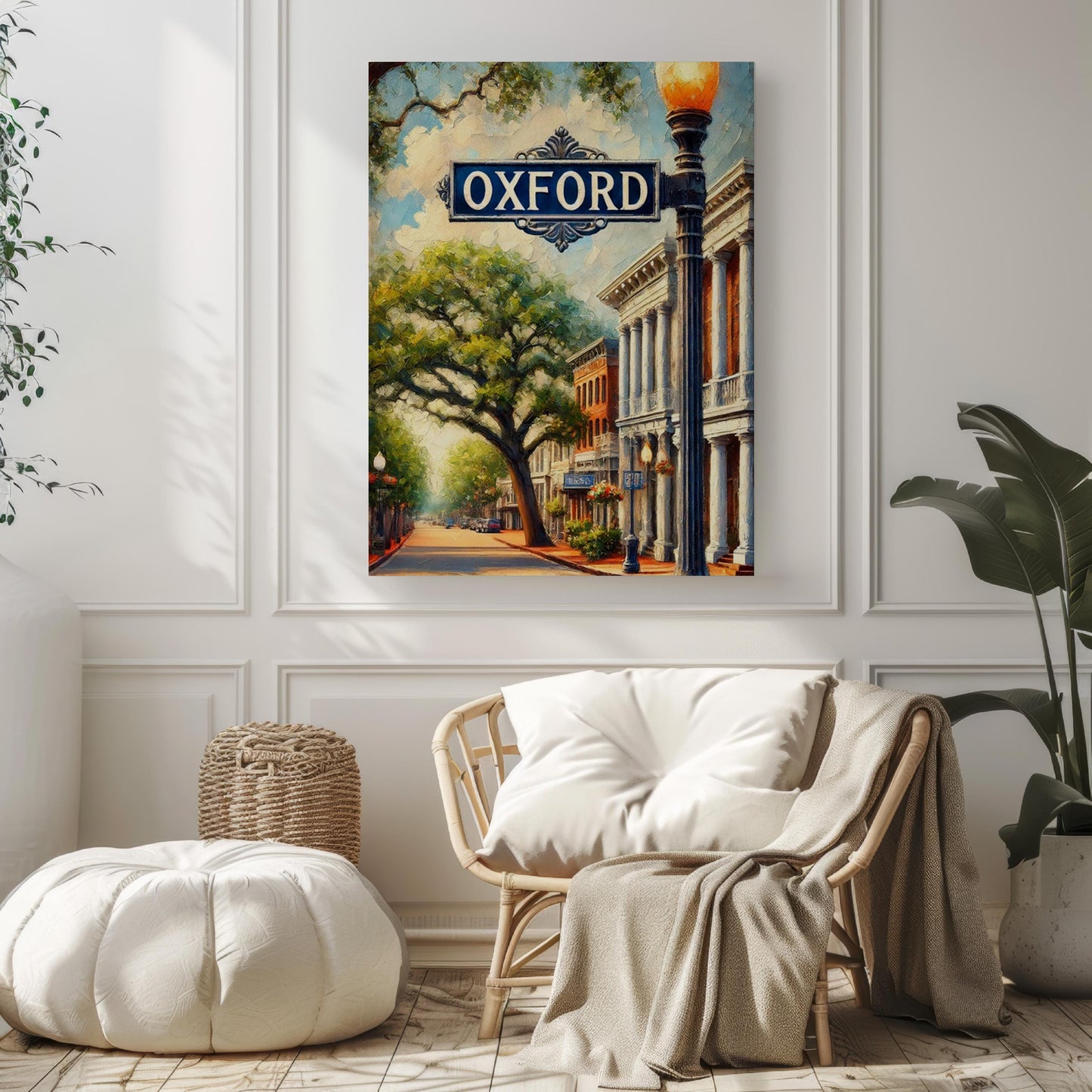 Mississippi Oxford Wall Art Print - Travel Poster, USA Decor, Housewarming Gift, American Travel & State Art Decoration