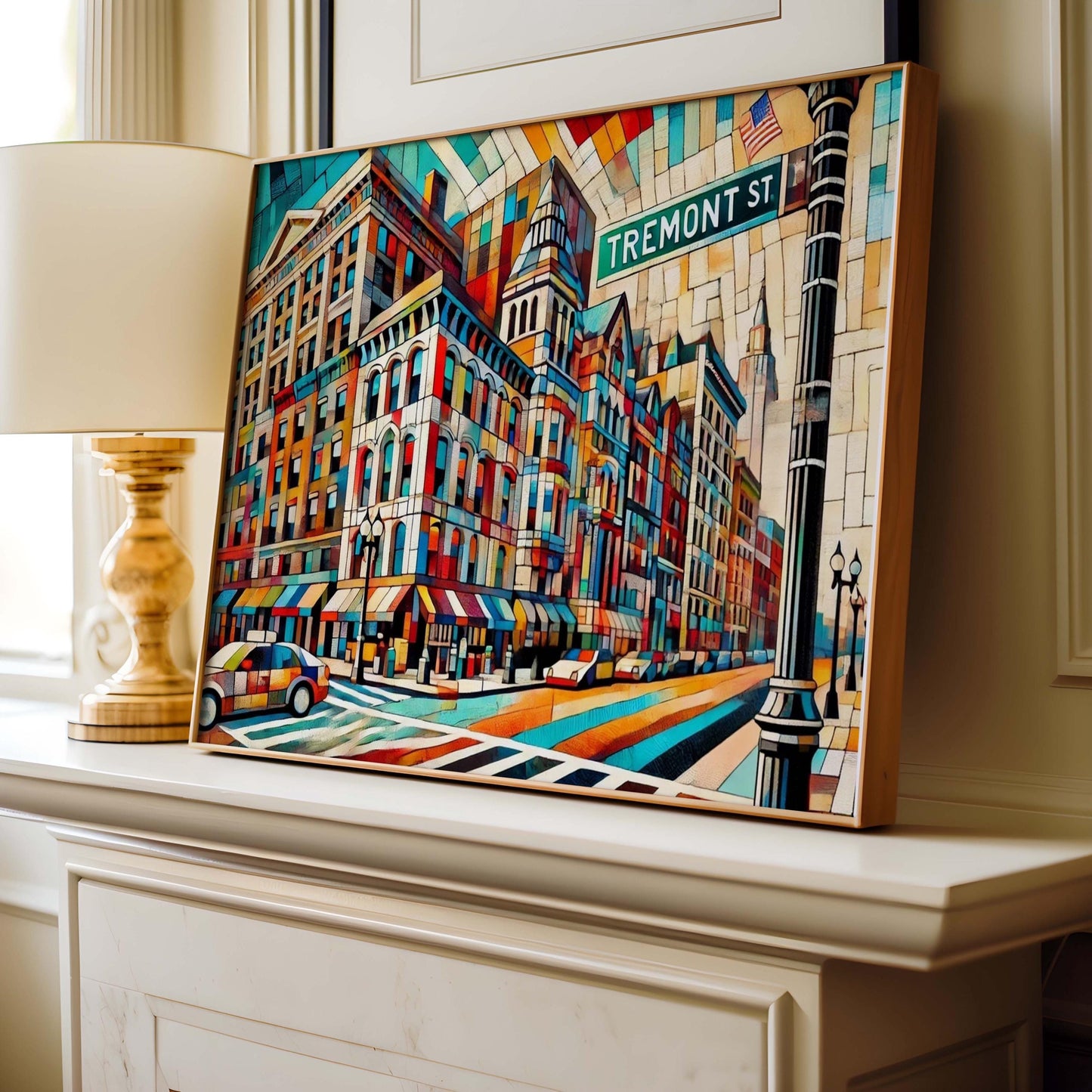 Tremont St Print Boston Wall Art, Massachusetts Travel Poster, Housewarming Gift, Tremont Street Map Decor, Boston City Art Poster