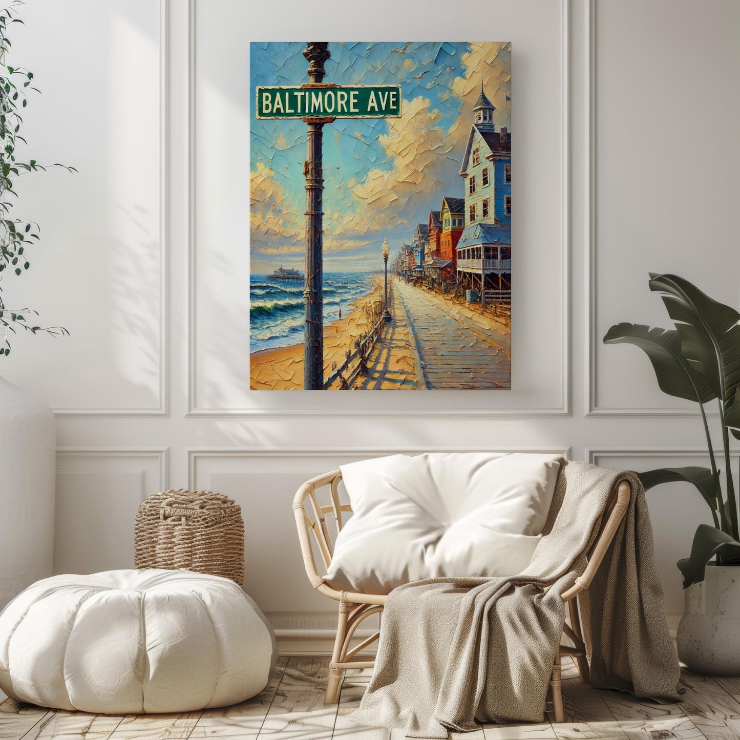 Baltimore Avenue Wall Art, Rehoboth Beach Print, Delaware Art, “City” Gift, Travel Souvenir, Travel Poster, “State” Art, PERSONALIZED GIFT