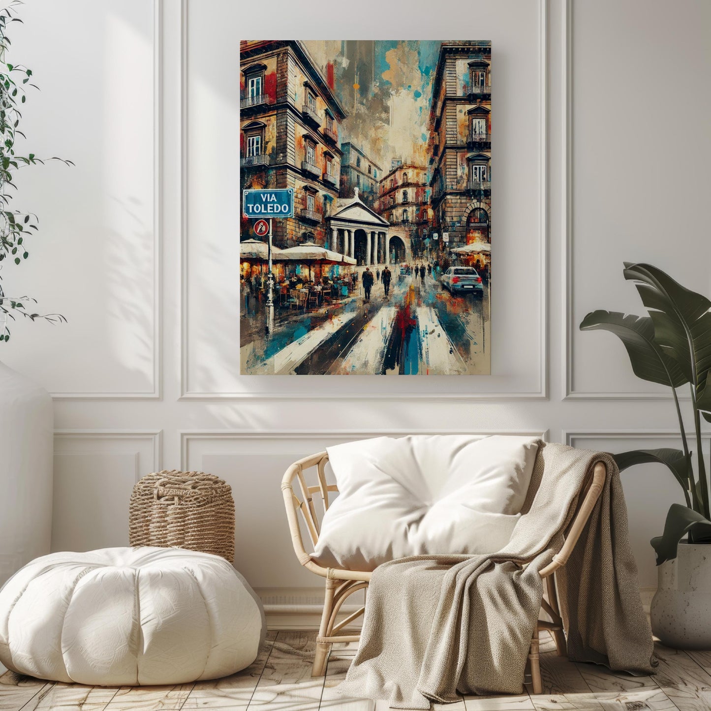 Via Toledo Wall Art Print - Naples Italy Travel Poster, Italian Souvenir, Housewarming Gift, Italy Art Decor, Via Toledo Travel Print