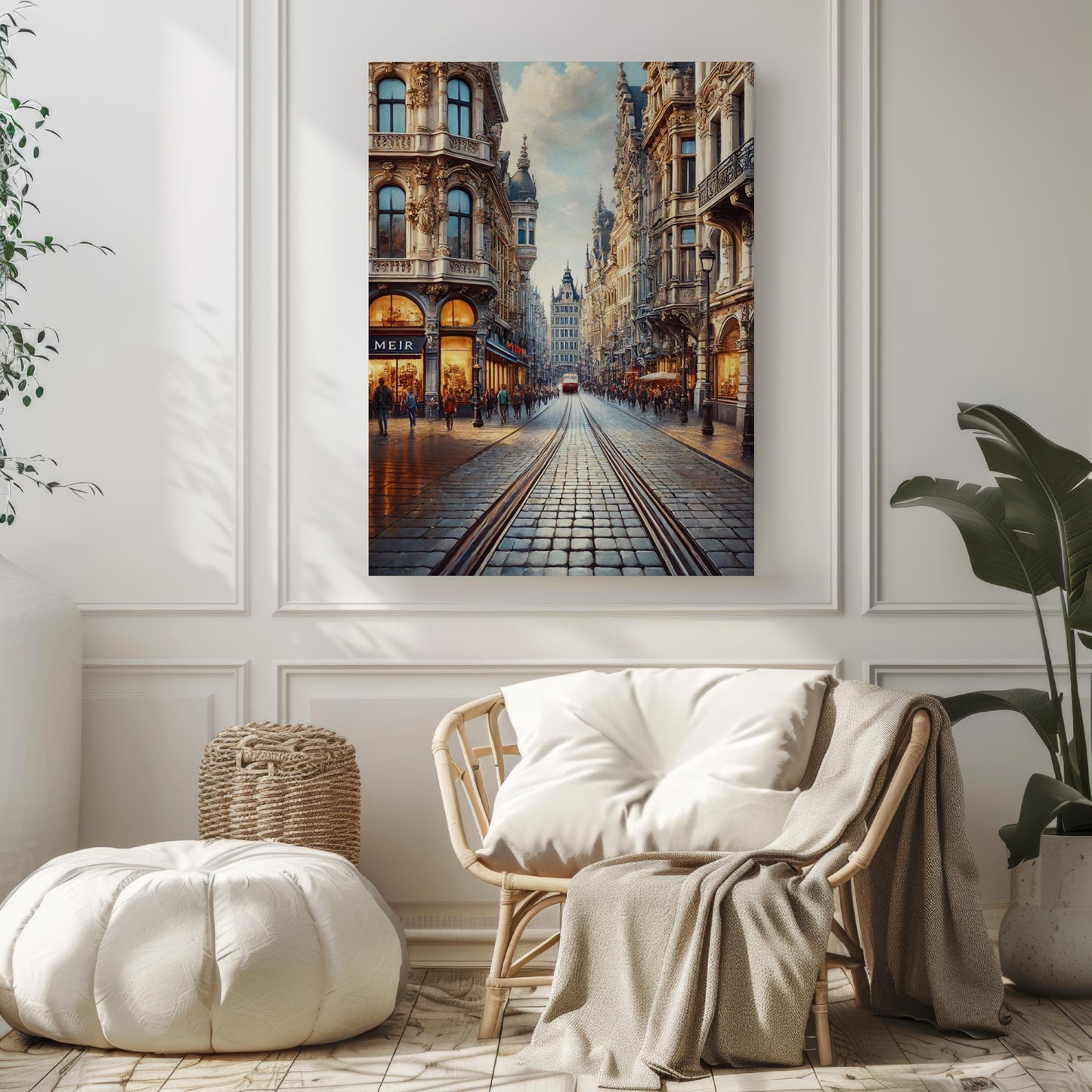 Belgium Wall Art Meir Print Travel Poster European Decor Belgium Gift Housewarming Souvenir Travel Print