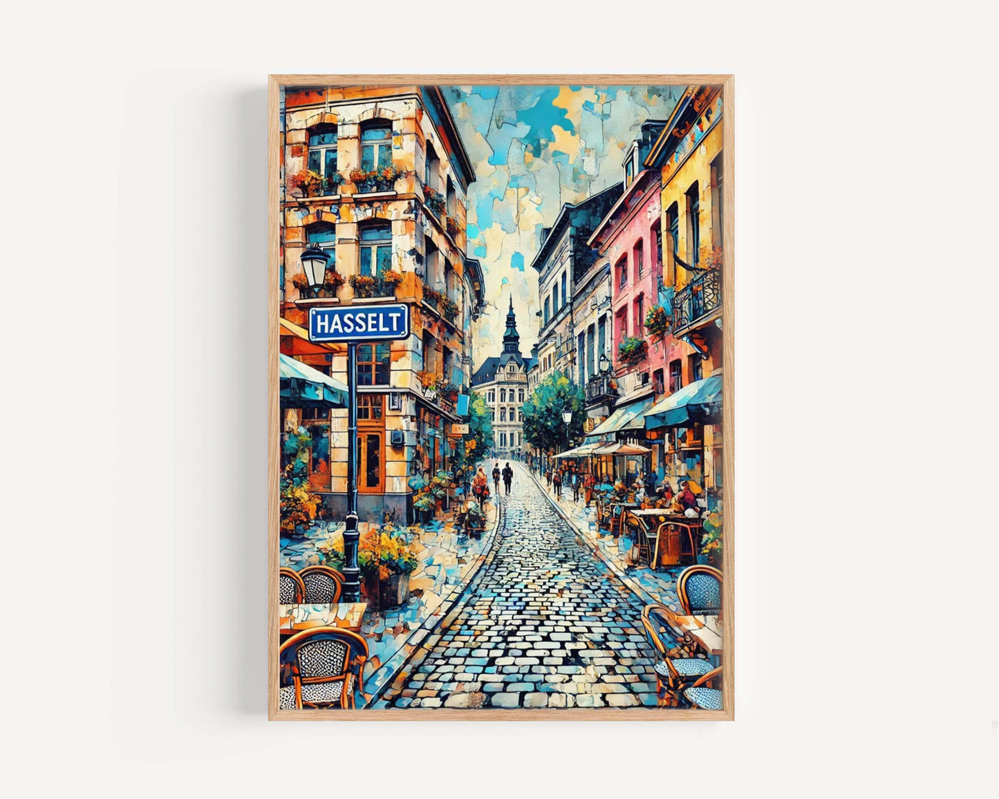 Hasselt Art Wall Decor, Belgium City Print, Travel Poster, European Wall Art, Hasselt Gift, Housewarming Decor, Belgium Travel Print