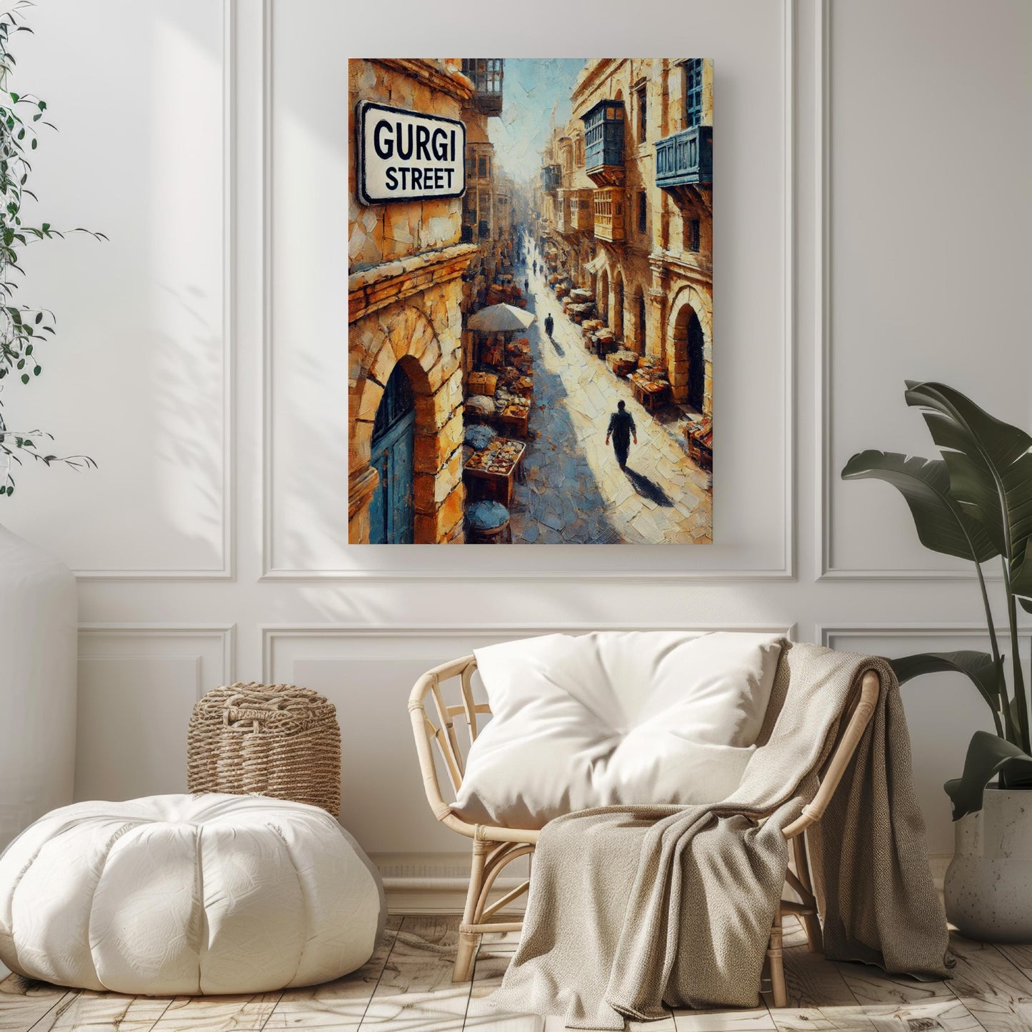 Gurgi Street Wall Art, Tripoli City Print, Libya Travel Souvenir, Vibrant Market Scene, Historic Old Town Decor, Personalized Gift