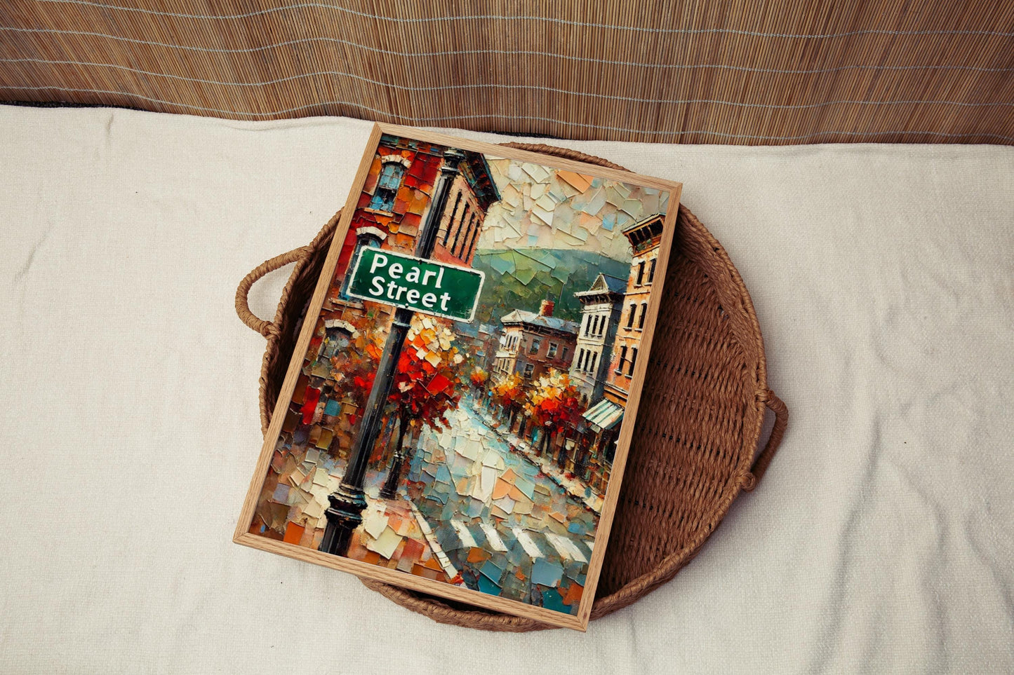 Pearl Street Wall Art, Burlington Print, Vermont Art, “City” Gift, Travel Souvenir, Travel Poster, “State” Art, PERSONALIZED GIFT