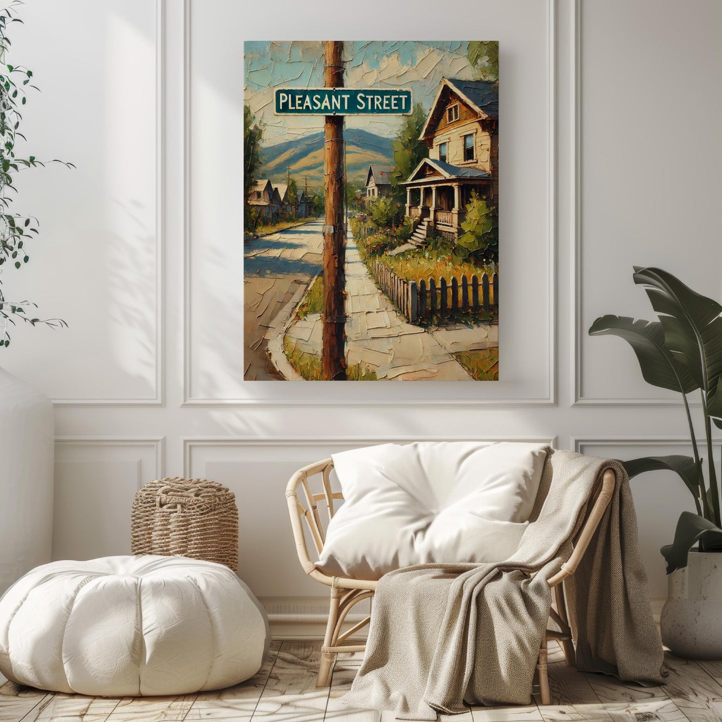 Pleasant Street Wall Art, Concord Print, New Hampshire Art, “City” Gift, Travel Souvenir, Travel Poster, “State” Art, PERSONALIZED GIFT
