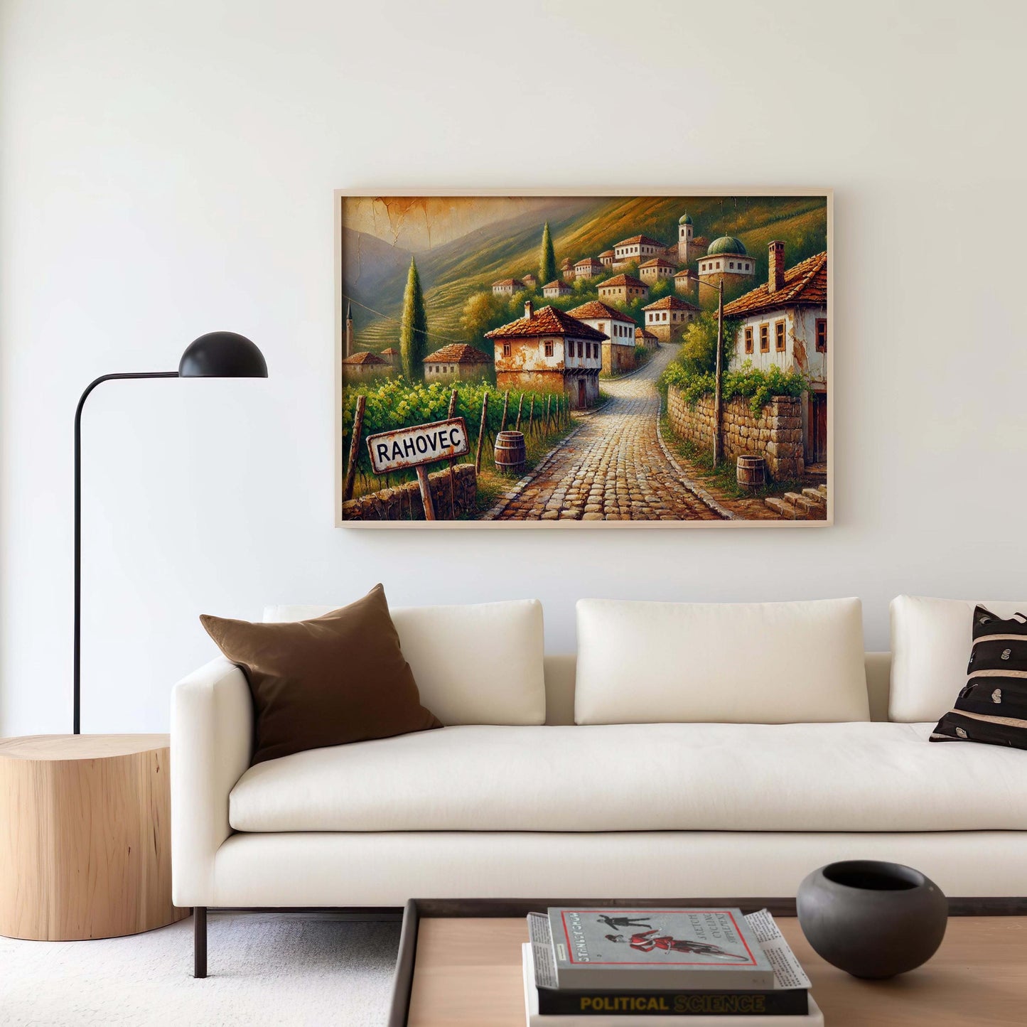 Rahovec Art Travel Print - Kosovo City Wall Art Poster, European Artwork, Housewarming Gift, Rahovec Map Illustration, Travel Decor