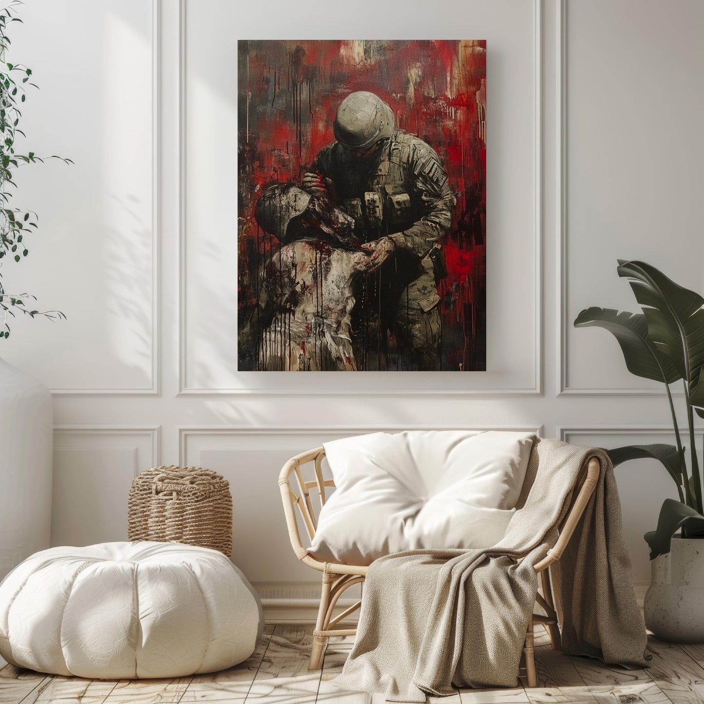 American War Art Abstract USA Wall Art Patriotic United States Poster Independence Home Decor