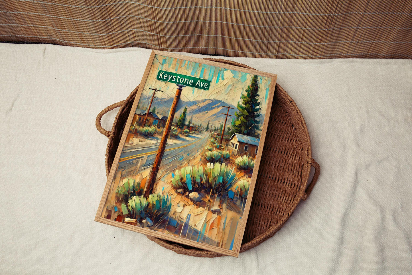Keystone Avenue Wall Art, Nevada Print, USA Art, “City” Gift, Travel Souvenir, Travel Poster, “State” Art, PERSONALIZED GIFT