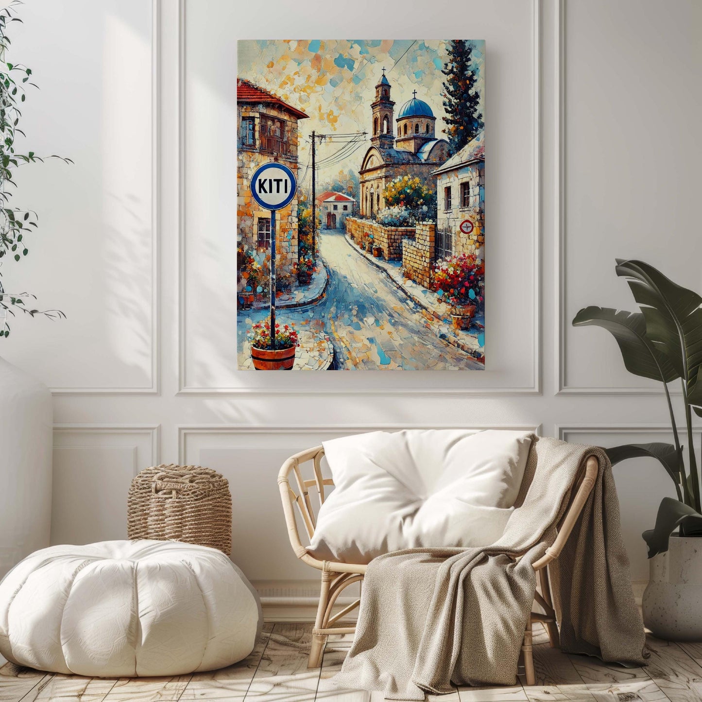 Kiti Art Cyprus Travel Print - Kiti Wall Art Poster, European City Gift & Housewarming Decor