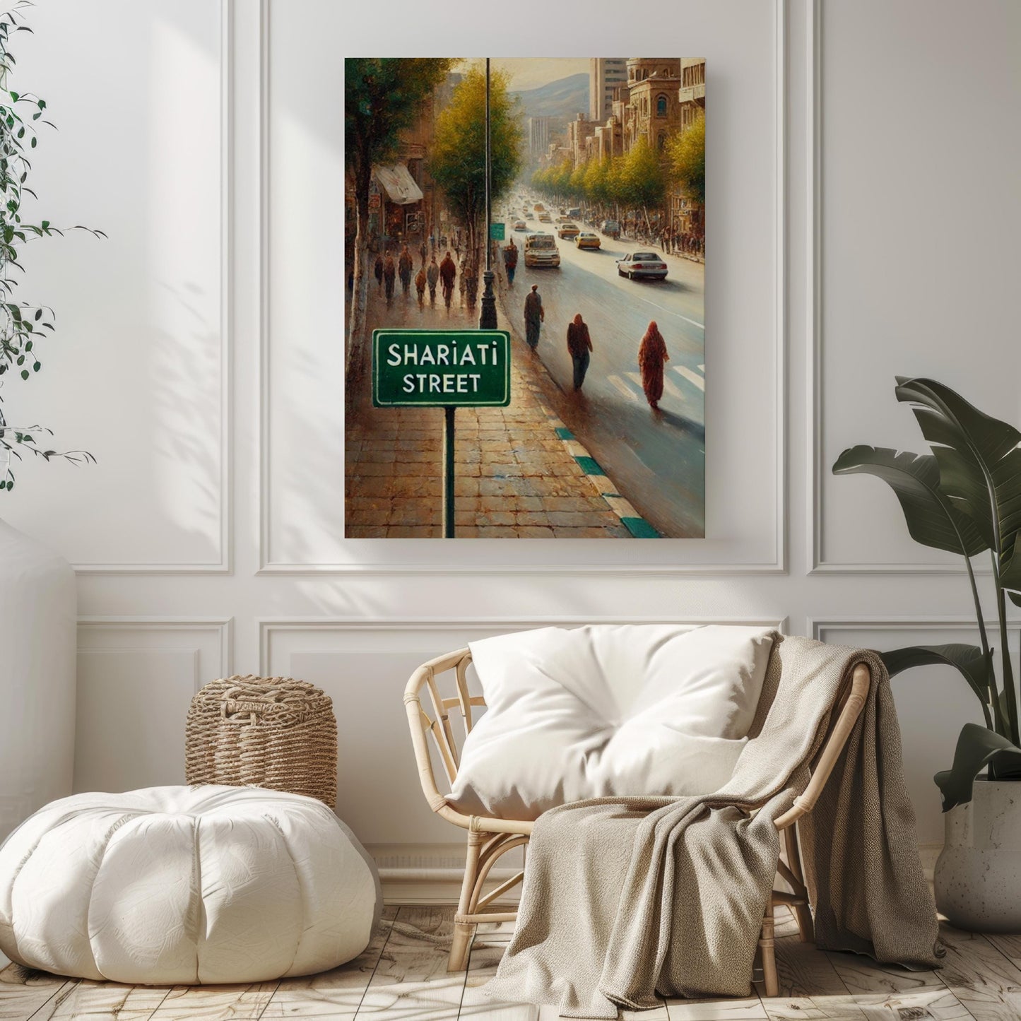 Shariati Street Wall Art, Tehran Print, Iran Travel Poster, Tehran Landmark, Cityscape Decor, Iranian Souvenir, Personalized Gift