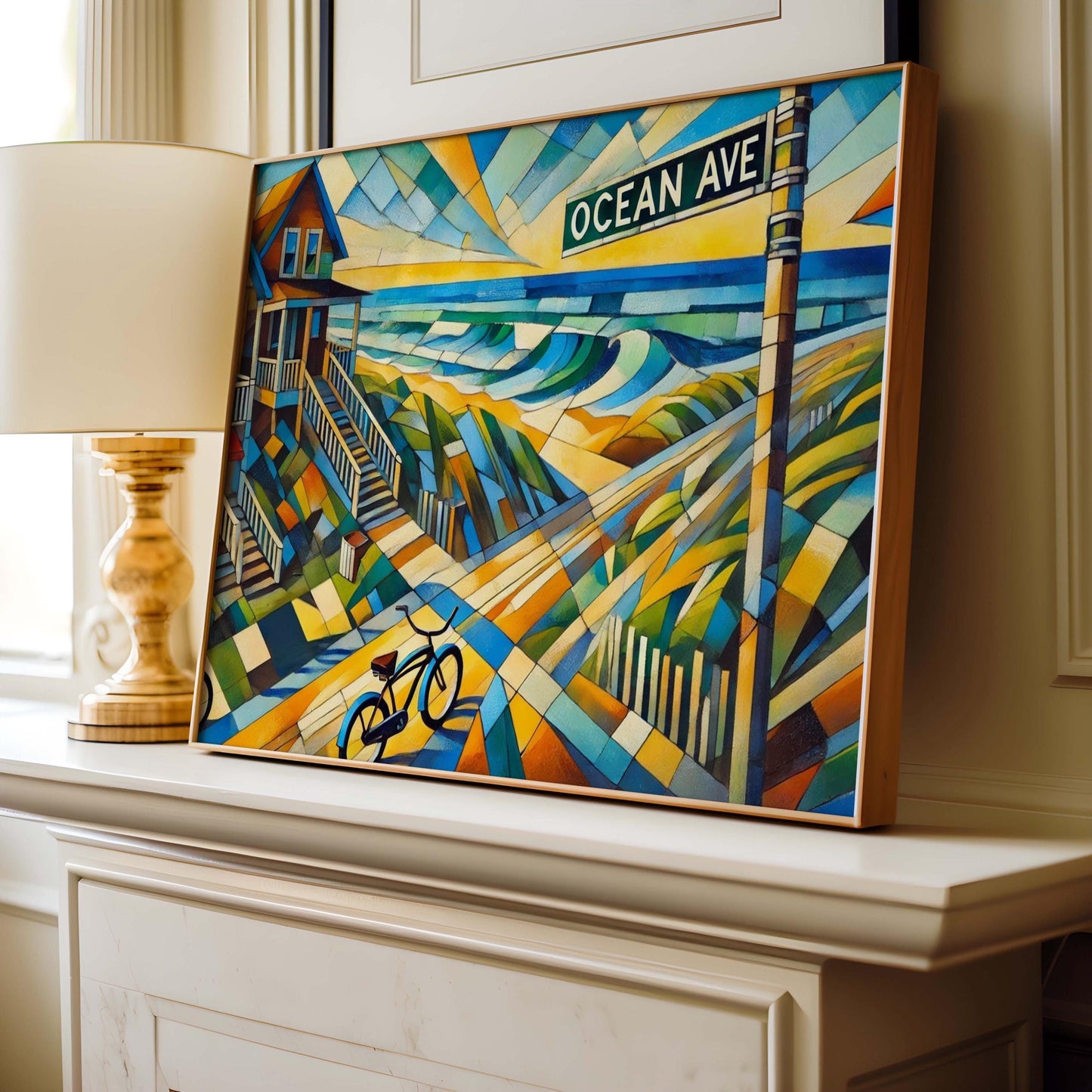Long Beach Island Ocean Avenue Wall Art, LBI Print Travel Poster, New Jersey Beach House Gift, Long Beach Island Artwork, LBI Home Decor