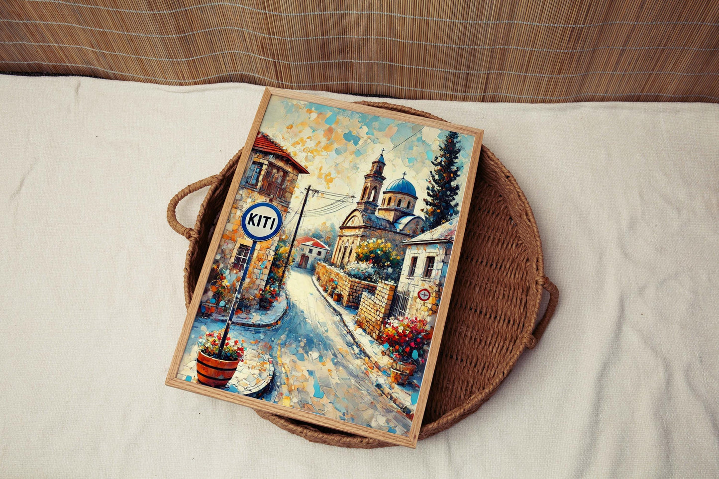 Kiti Art Cyprus Travel Print - Kiti Wall Art Poster, European City Gift & Housewarming Decor