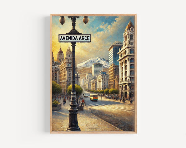 Avenida Arce Cityscape Print - La Paz, Bolivia