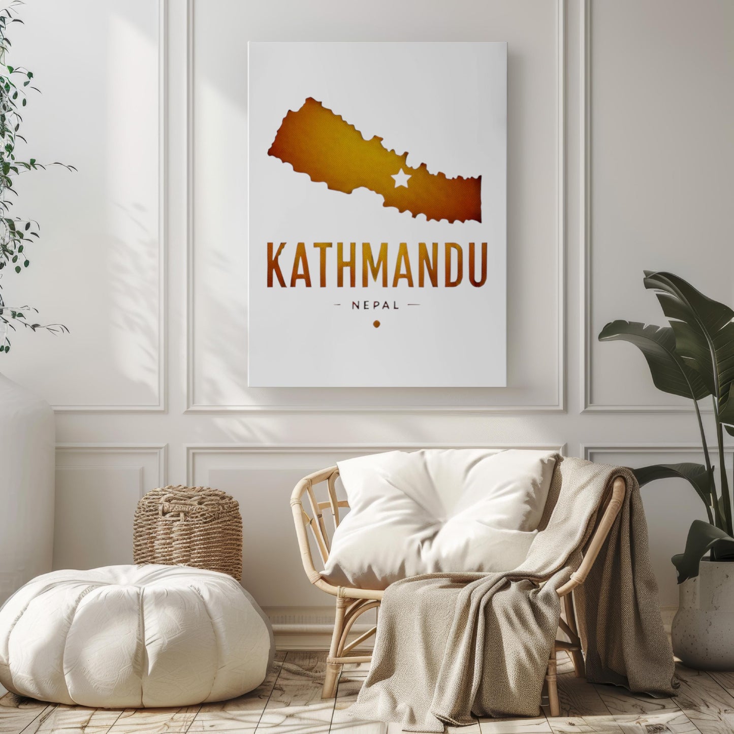 Nepal Kathmandu Wall Art Print – Travel Decor, Unique Nepal Gift & Housewarming