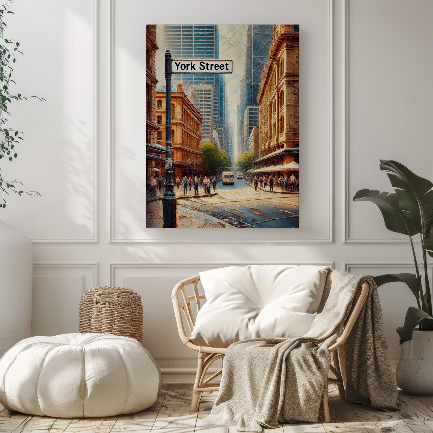 Sydney York Street Wall Art Print - Travel Poster & Australian Souvenir, Housewarming Gift, Unique Sydney Art Decor