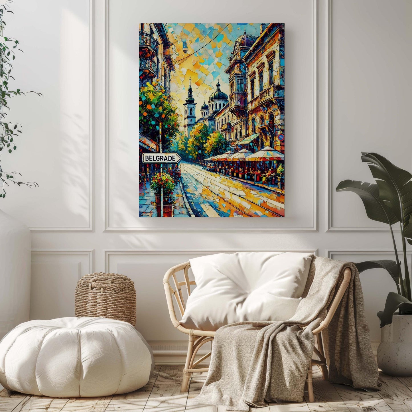 Belgrade Art Print - Serbia Travel Poster, European Wall Art, Housewarming Gift, Belgrade Cityscape, Unique Serbia Artwork, Home Decor