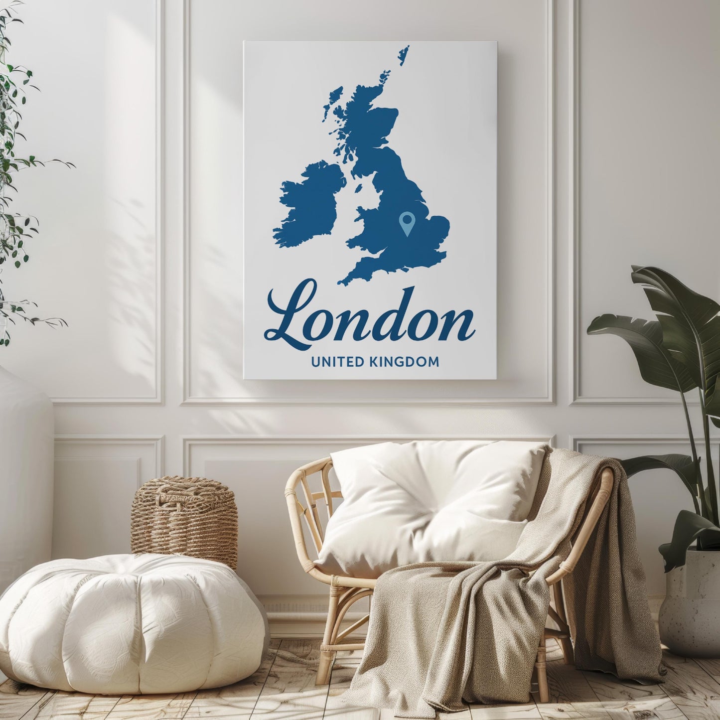London Wall Art, United Kingdom Print, Town/Burrow/City Map, British Home Decor, Travel Souvenir, London Poster, Gift for Travelers, *Custom