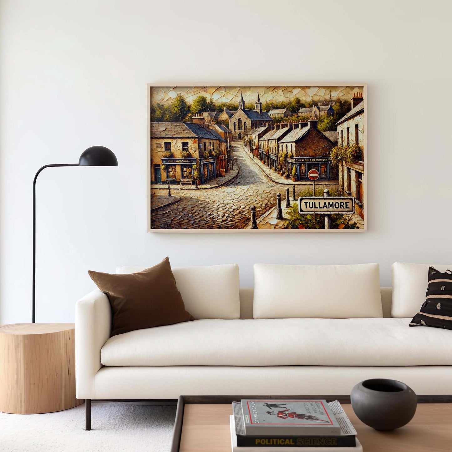 Tullamore Art Print - Ireland City Travel Poster, Map Illustration, European Wall Decor, Housewarming Gift, Tullamore Ireland Wall Art