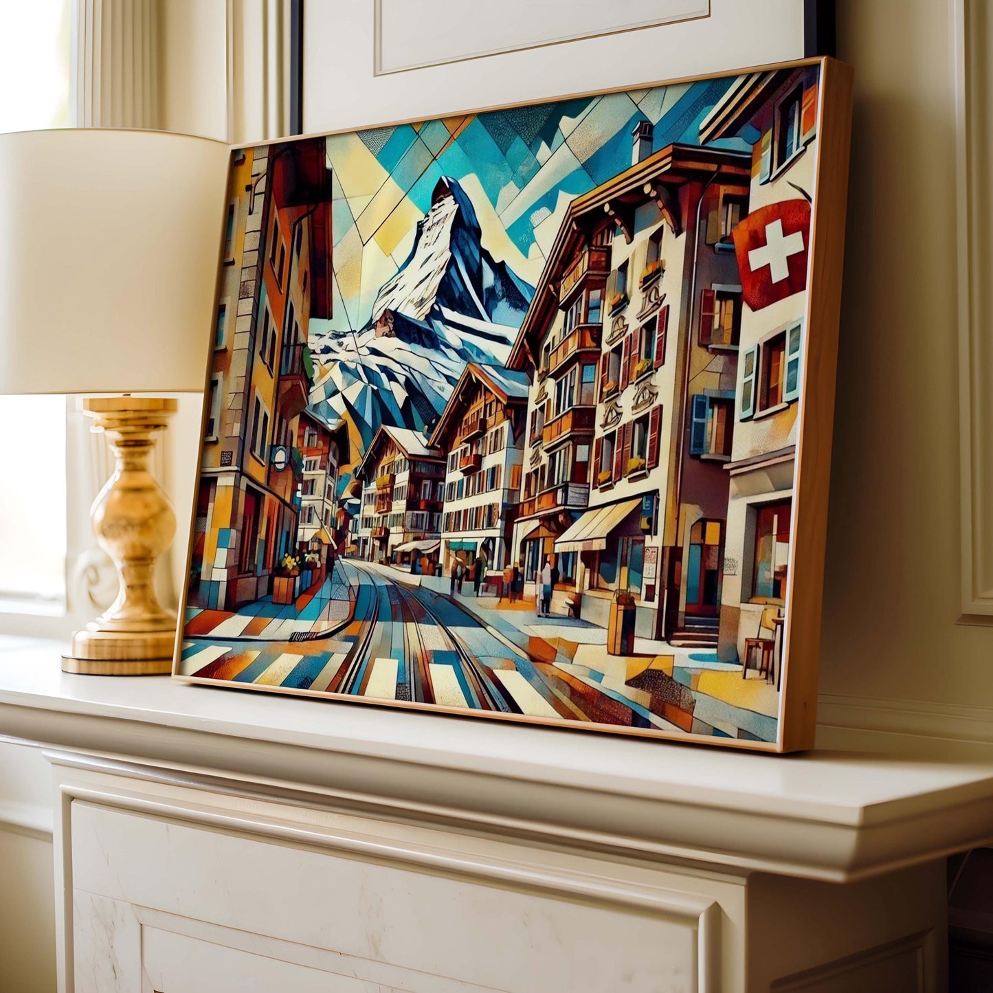 Bahnhofstrasse Print – Swiss Wall Art Travel Poster, Switzerland Gift, Housewarming Decor, Zurich Cityscape, Elegant Swiss Home Art