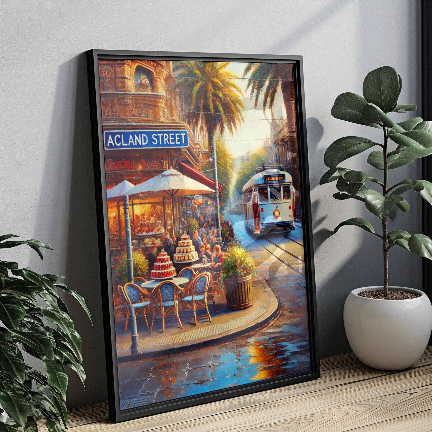 St Kilda Wall Art Acland Street Print Travel Poster Australia Decor Housewarming Gift