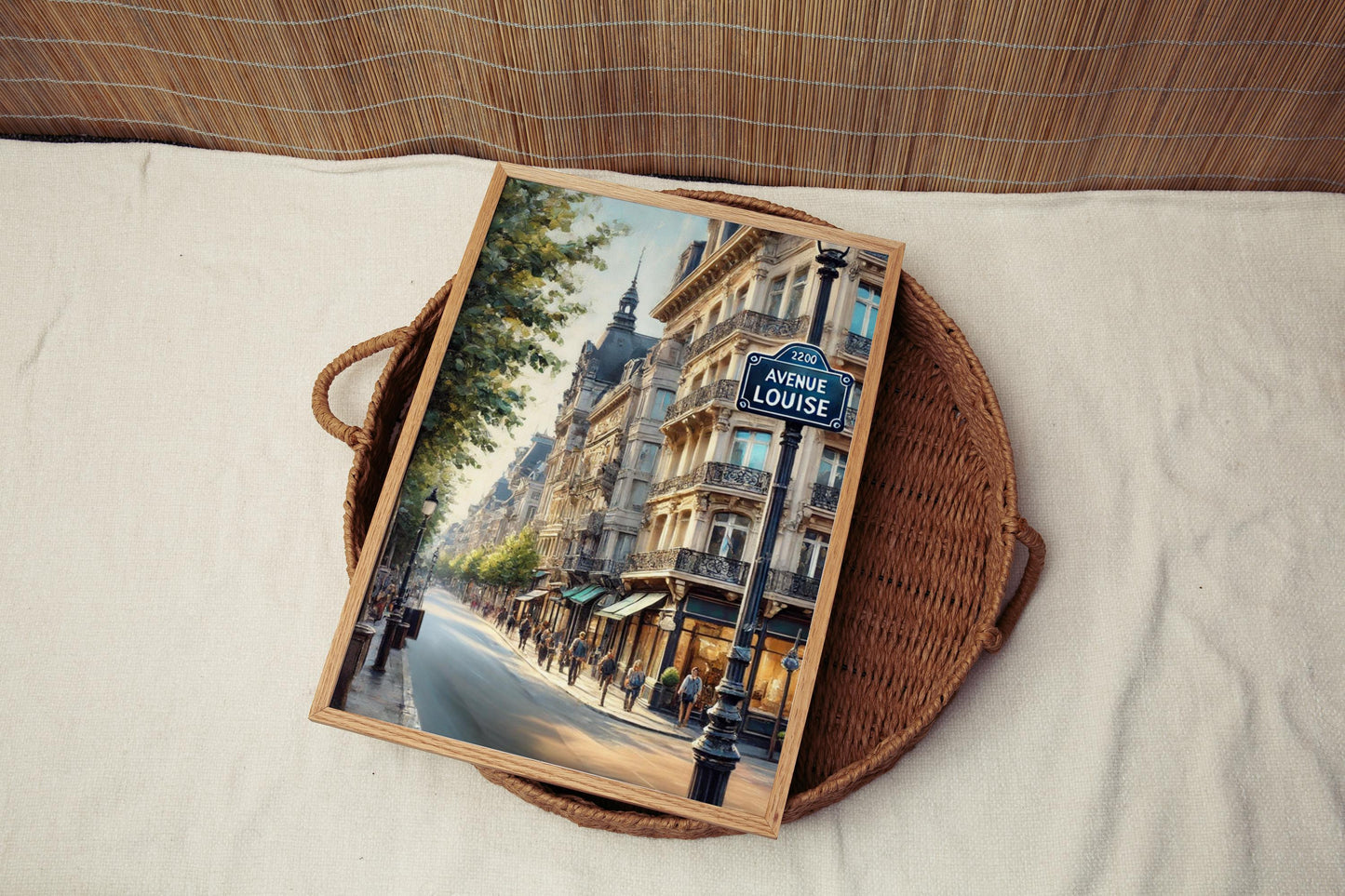 Print of Ave Louise Wall Art – Brussels Travel Poster, Belgium Souvenir, Housewarming Gift, Avenue Louise Decor, Travel Print for Home