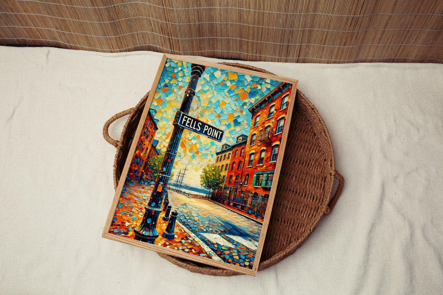 Baltimore Fells Point Wall Art Print - Maryland Travel Poster, Housewarming Gift, Baltimore City Decor