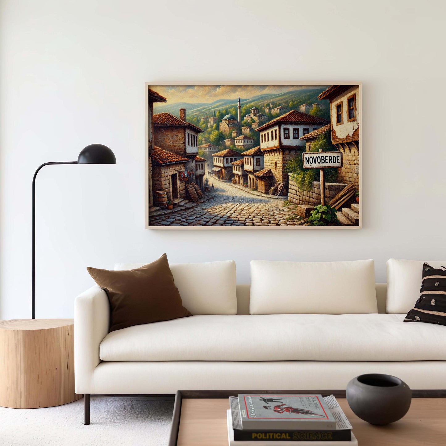 Kosovo City Travel Print Wall Art - Europe Map Poster, Modern Home Decor, Housewarming Gift, Unique Novoberde Illustration