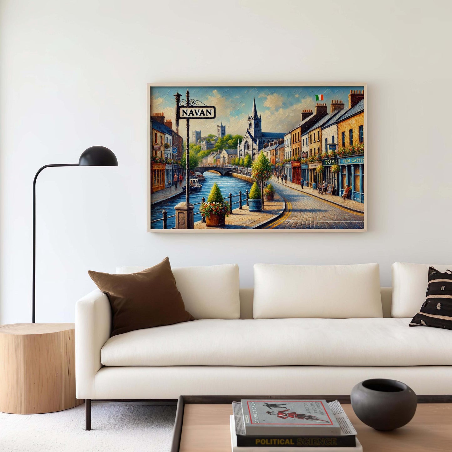 Navan Art - Ireland City Wall Print, Travel Poster, Housewarming Gift, European Artwork, Navan Ireland Home Decor