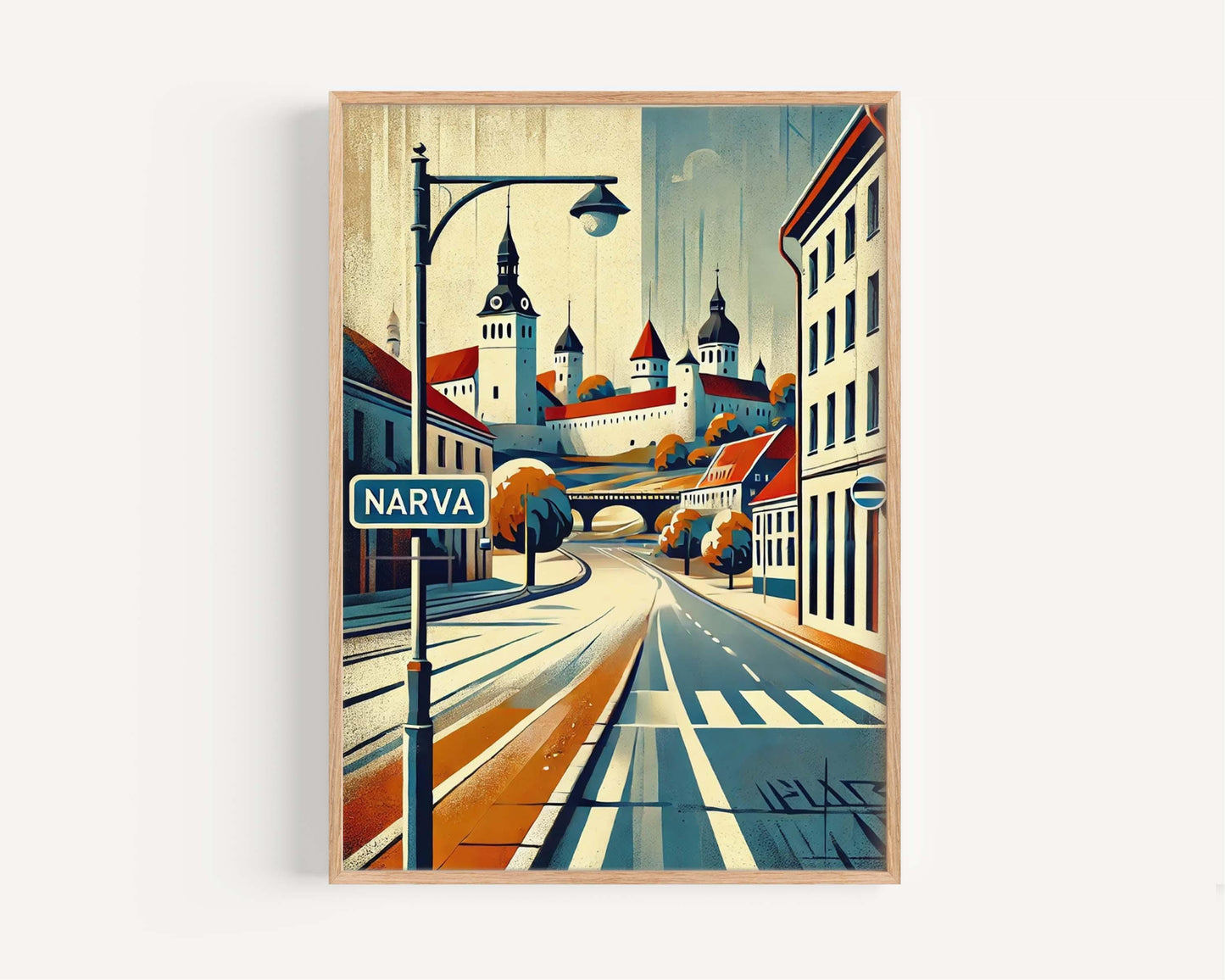 Narva Art Print - Estonia City Wall Art, Travel Poster, European Artwork, Housewarming Gift, Narva Travel Print, Estonia Home Decor