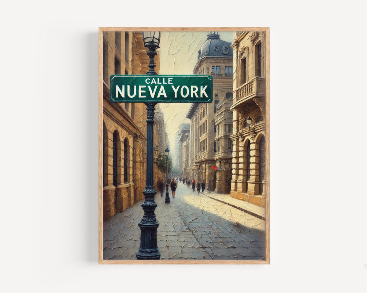 Calle Nueva York Print - Santiago, Chile