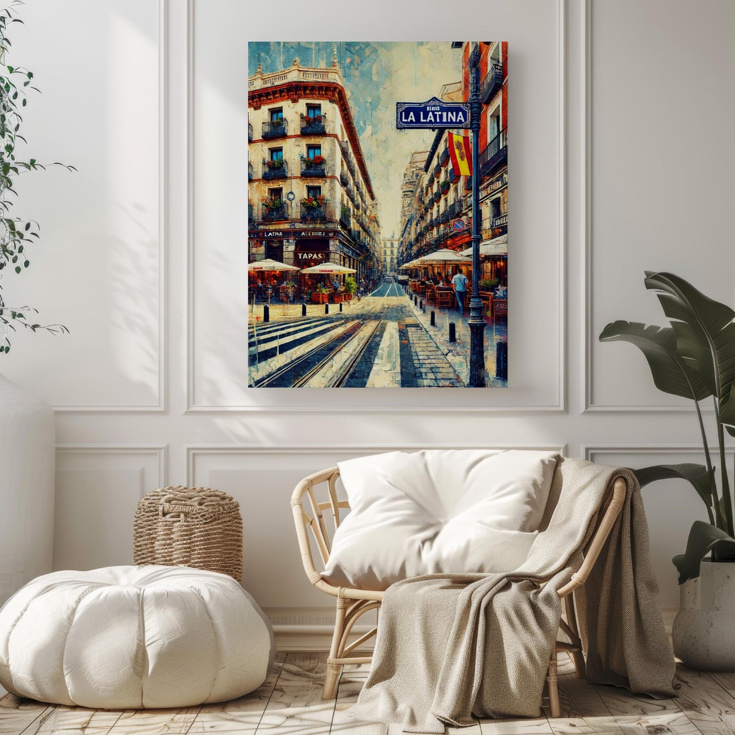 La Latina Wall Art Print: Madrid Spain Travel Poster, La Latina Map, Spanish Decor, Spain Gift, Housewarming Art, Travel Print